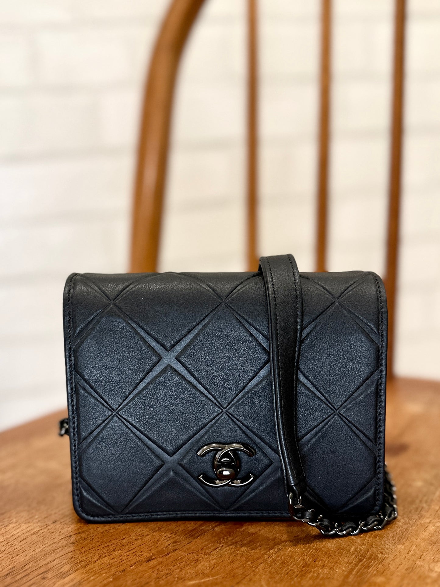 CHANEL Propeller Flap Bag Quilted Calfskin Mini