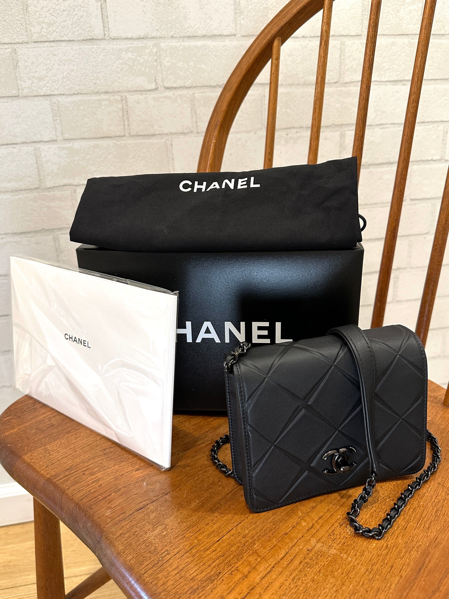 CHANEL Propeller Flap Bag Quilted Calfskin Mini