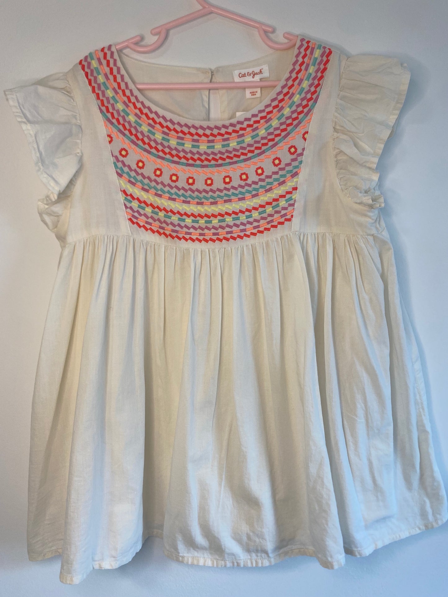 CAT&JACK embroided blouse SS / 10-12Y