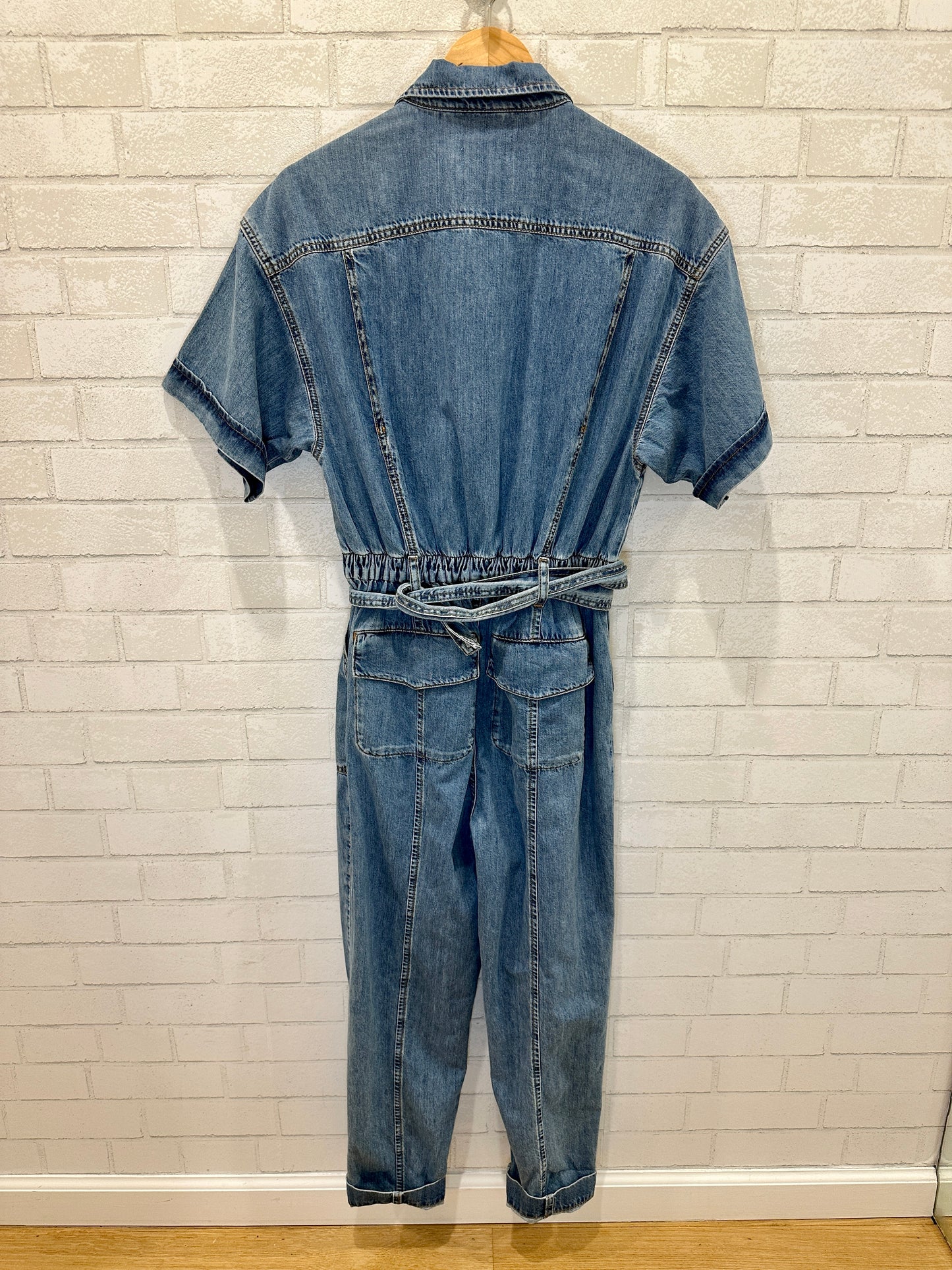 FRAME Arie Denim Jumpsuit Size M