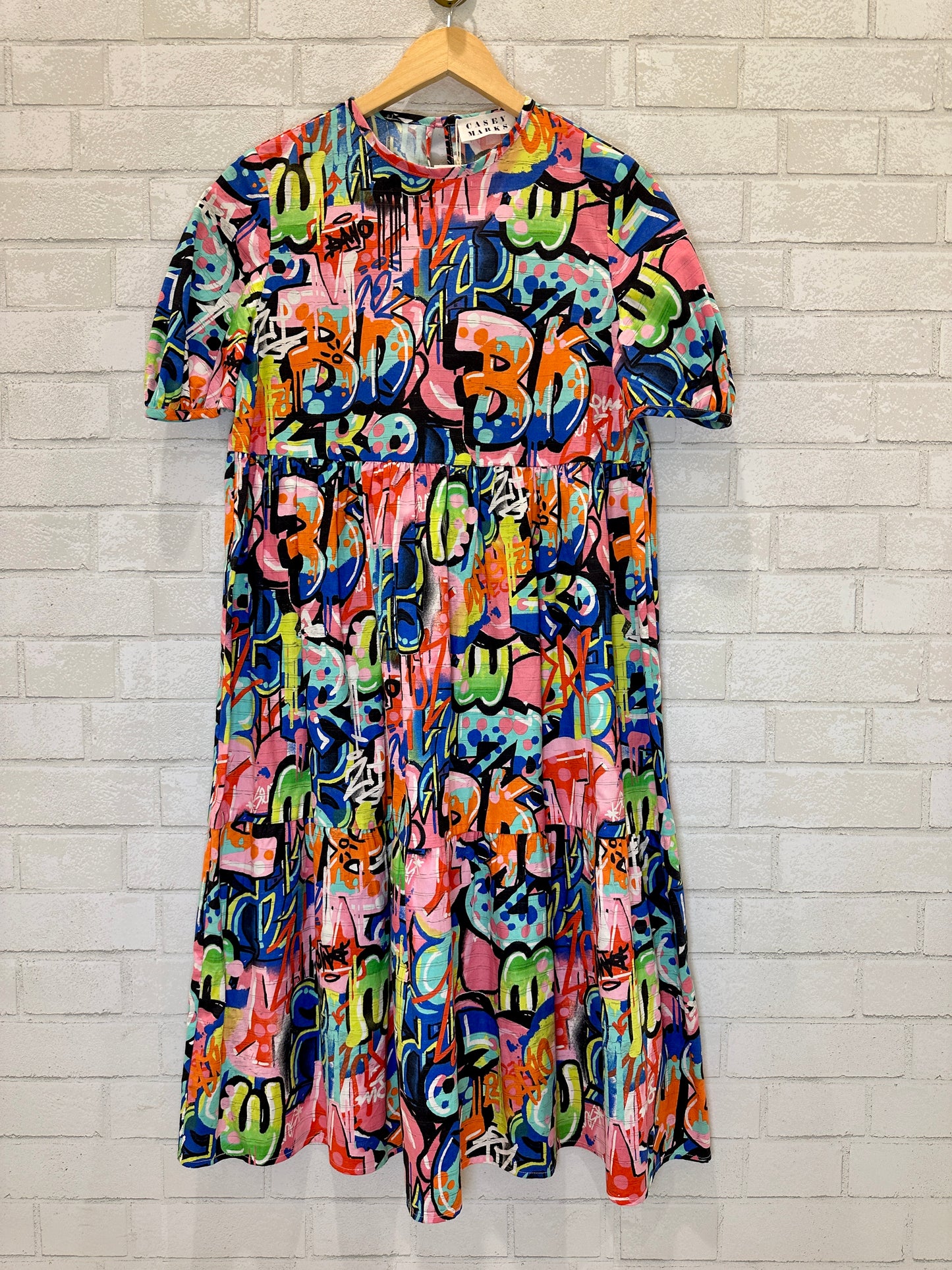 CASEY MARKS graffiti dress/ S