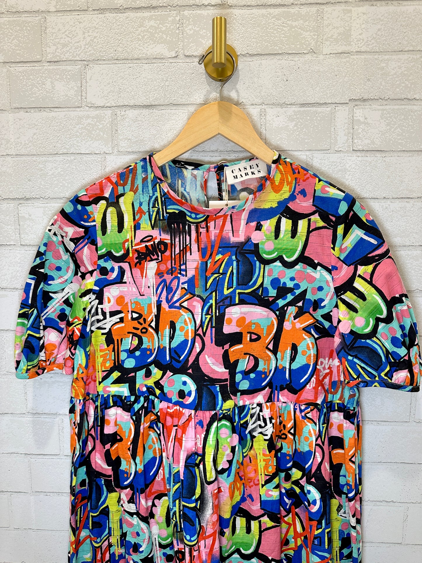 CASEY MARKS graffiti dress/ S