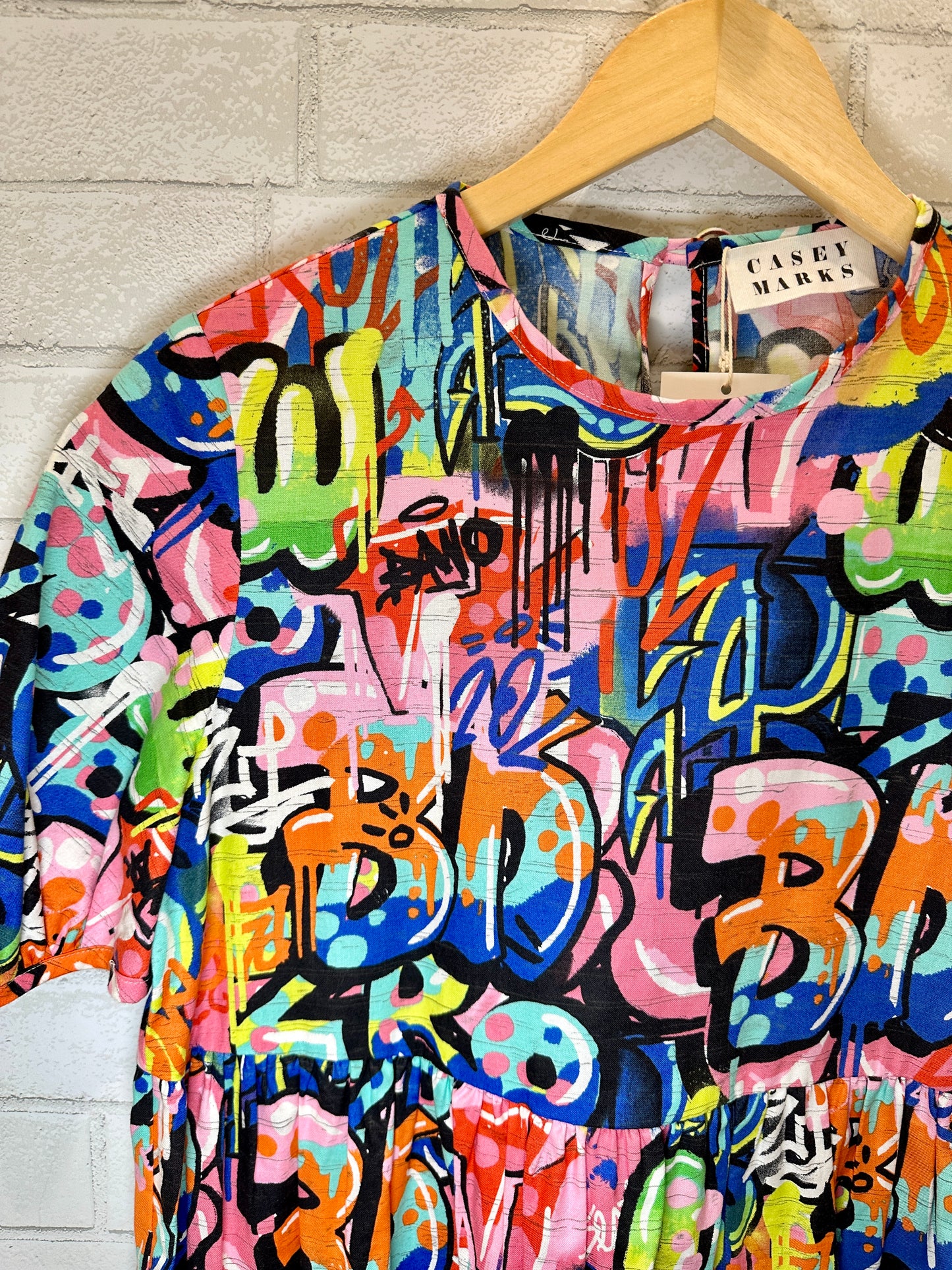 CASEY MARKS graffiti dress/ S
