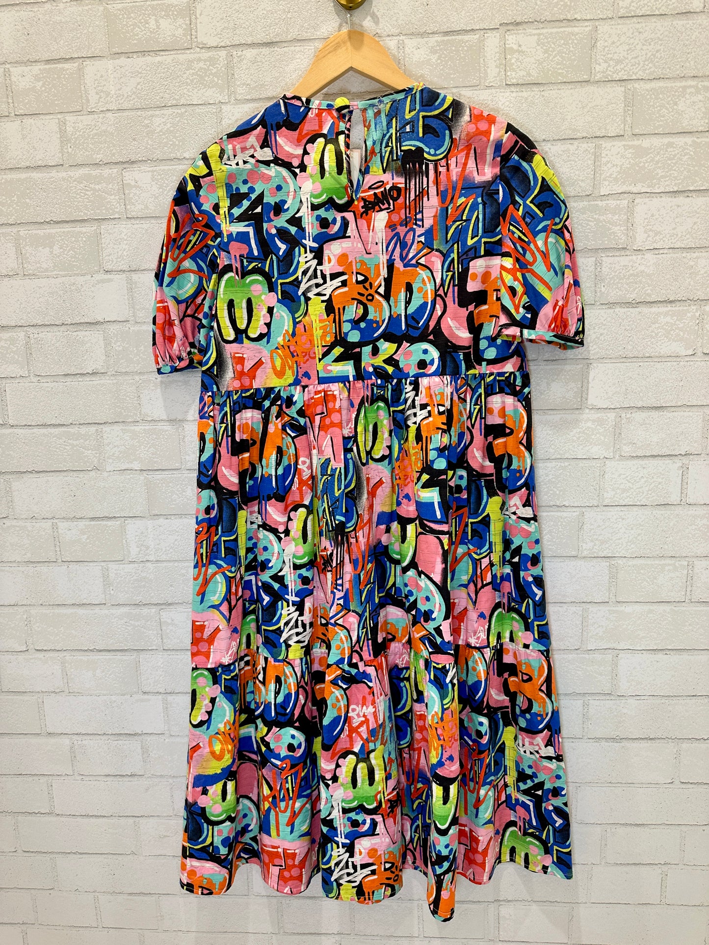 CASEY MARKS graffiti dress/ S