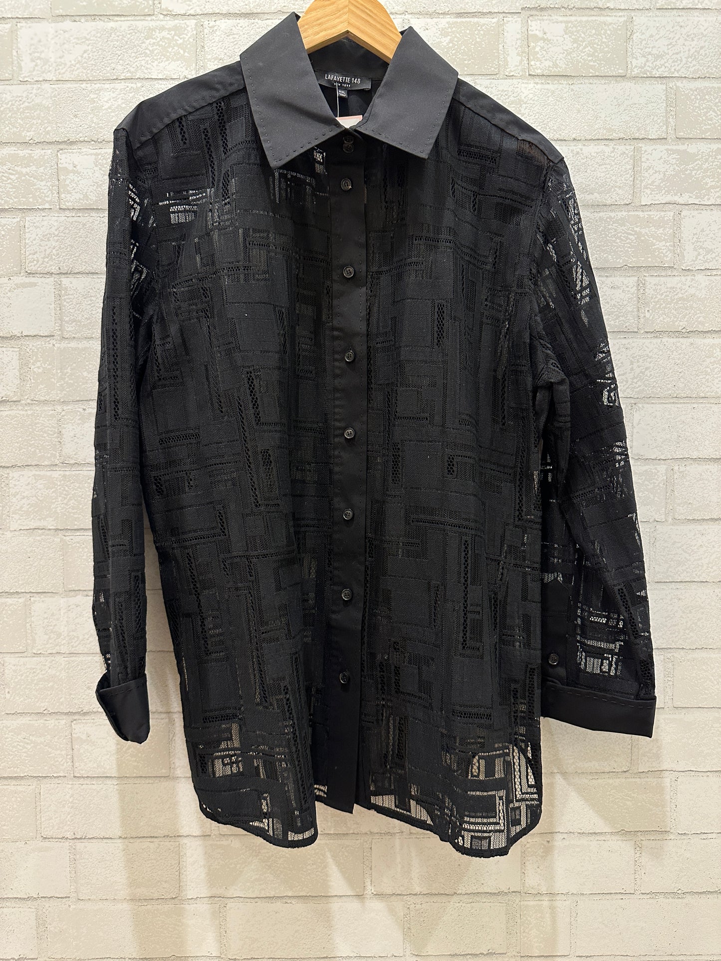 LAFAYETTE 148 Cotton Lace button down