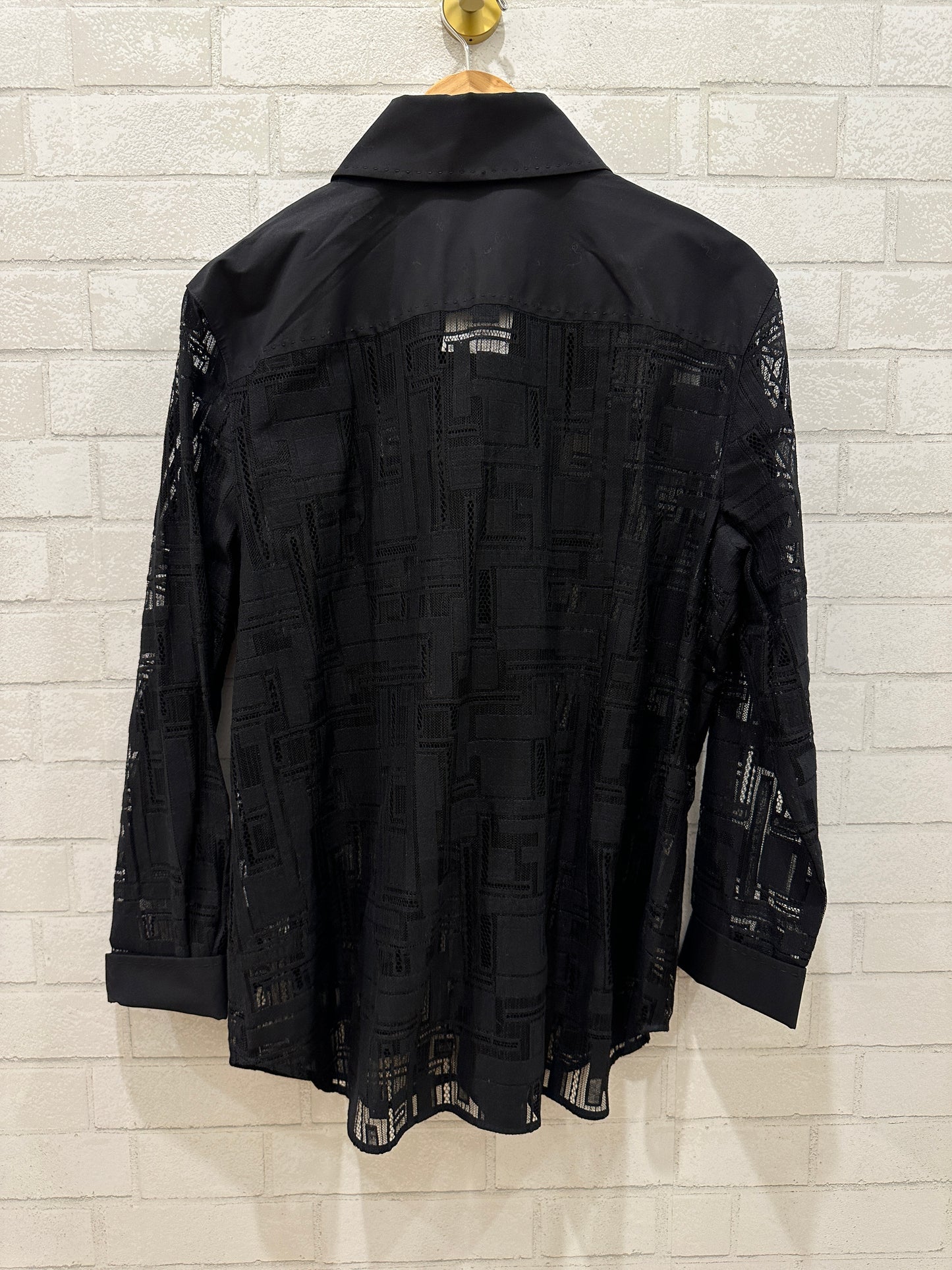 LAFAYETTE 148 Cotton Lace button down