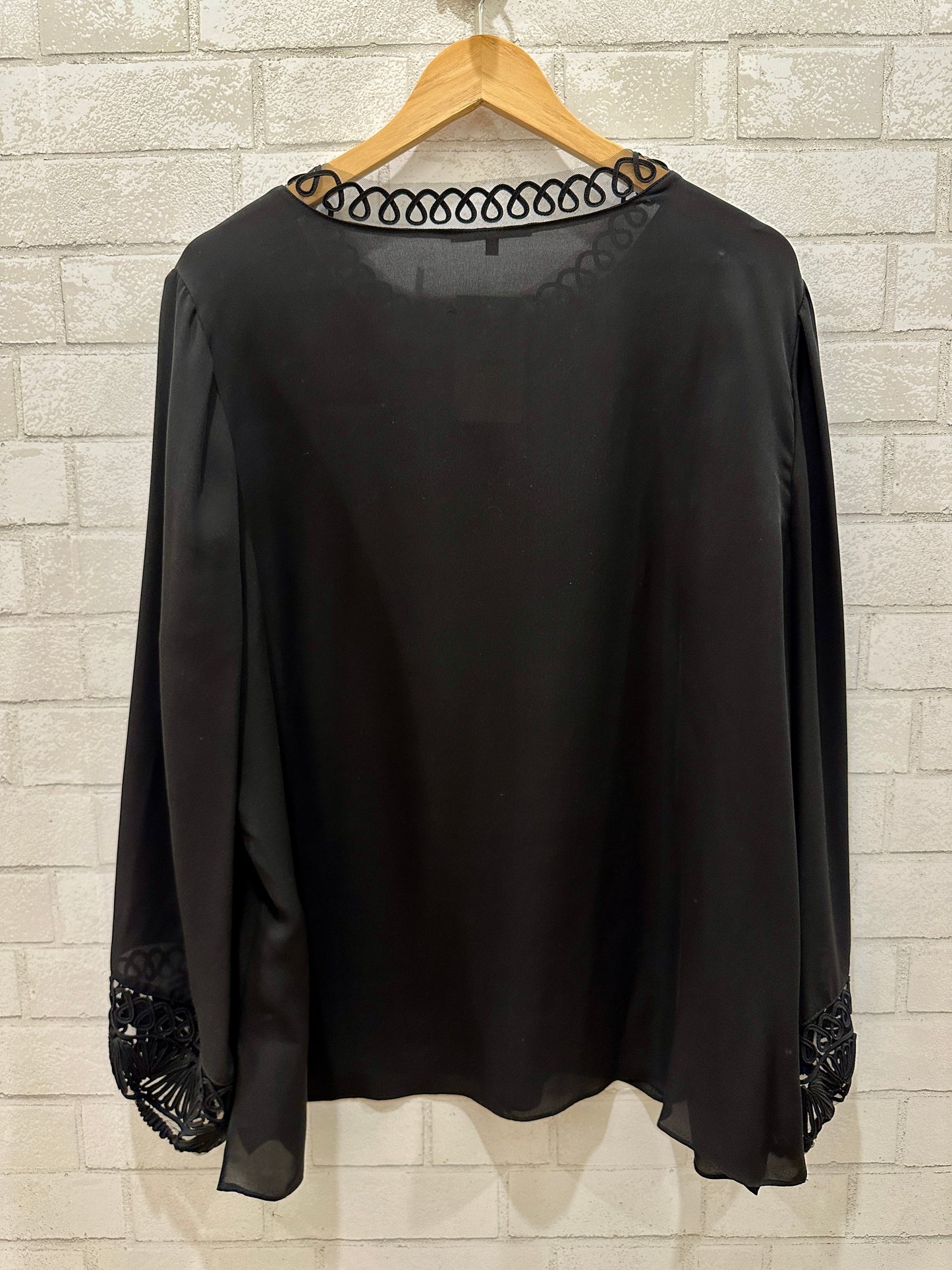 KOBI HALPERN LS Silk Blouse / XXL