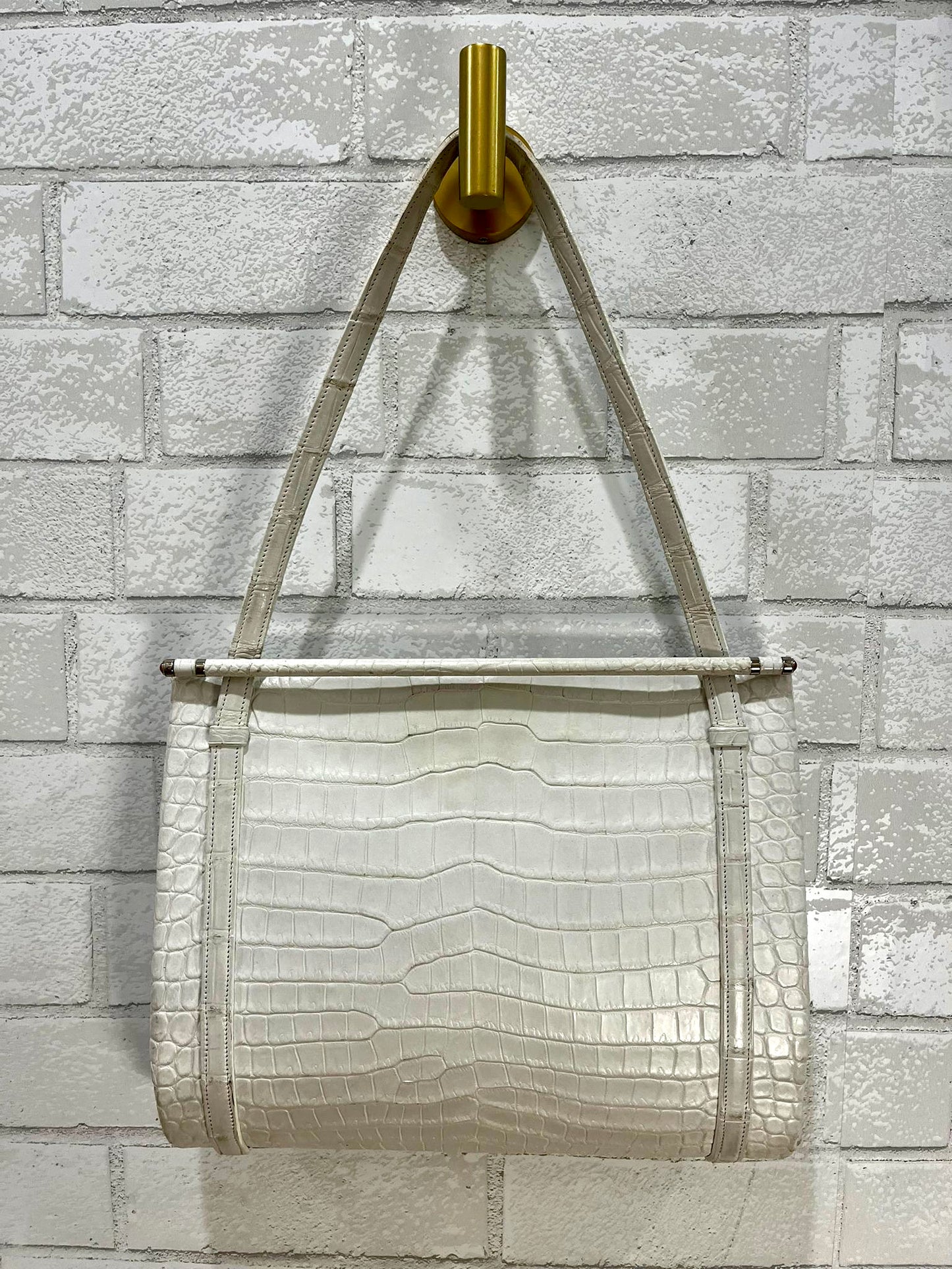 CARTIER Vintage Crocodile Leather Handbag