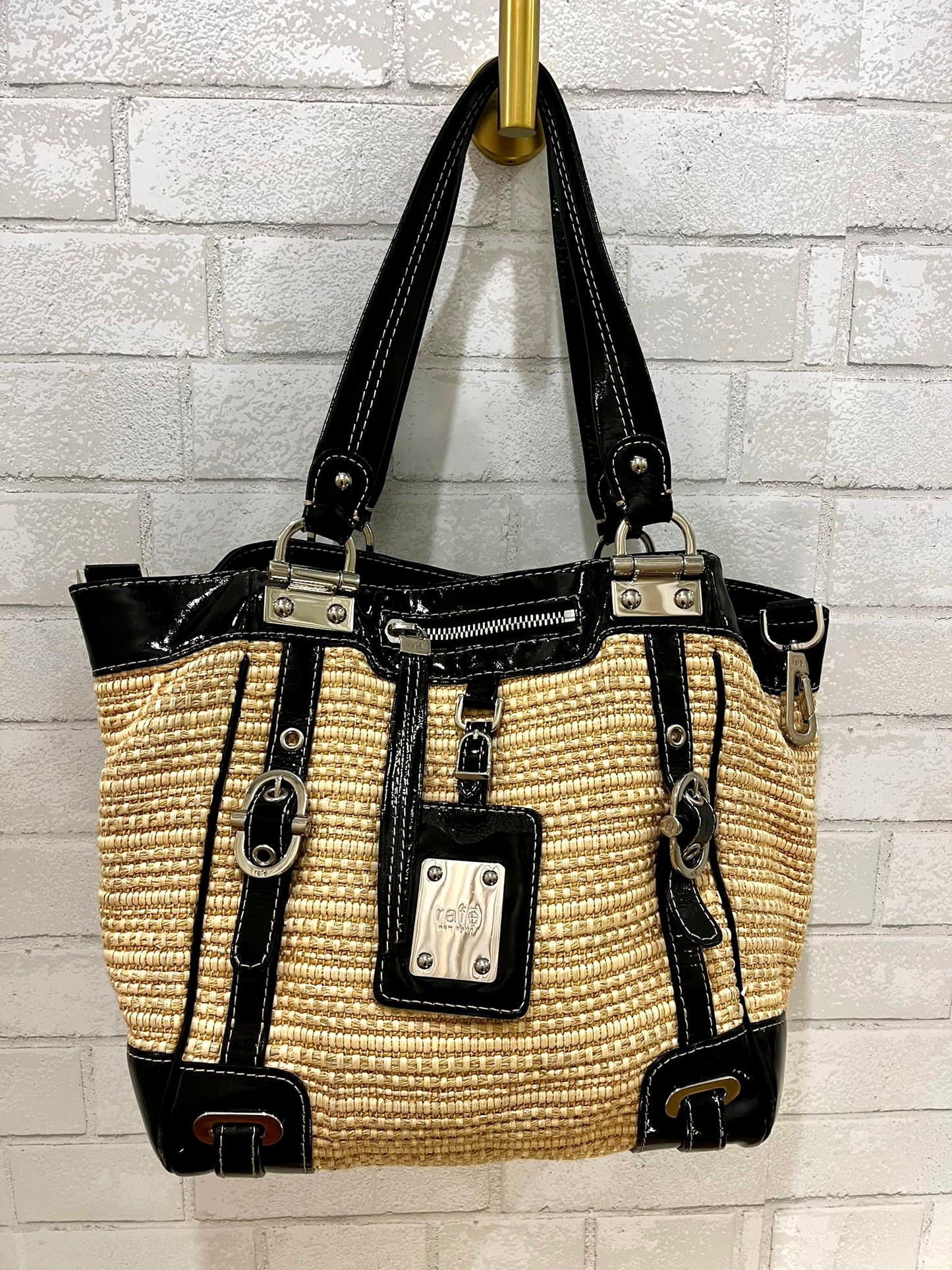 RAFE New York Straw Bag