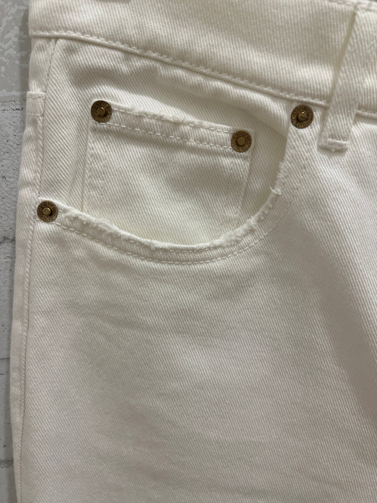 GOLDEN GOOSE straight frayed jeans/ M-28