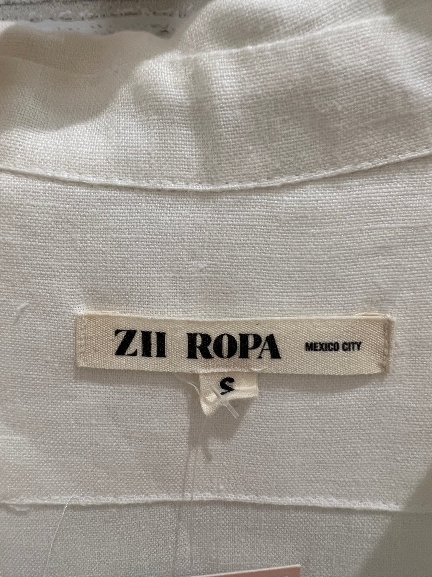 ZII ROPA Linen maxi shirt ss dress/ S