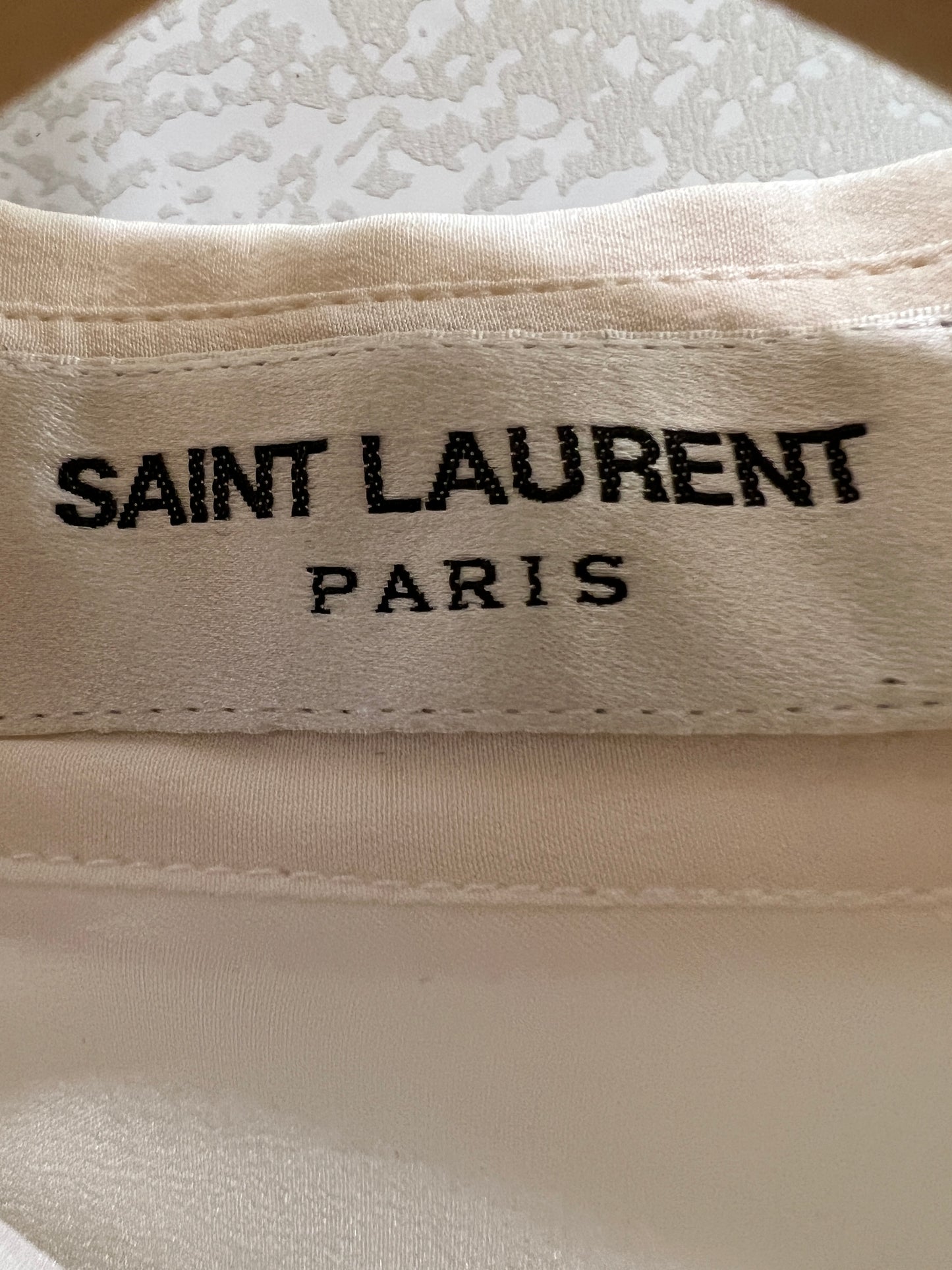 SAINT LAURENT Silk ls shirt/ M-40