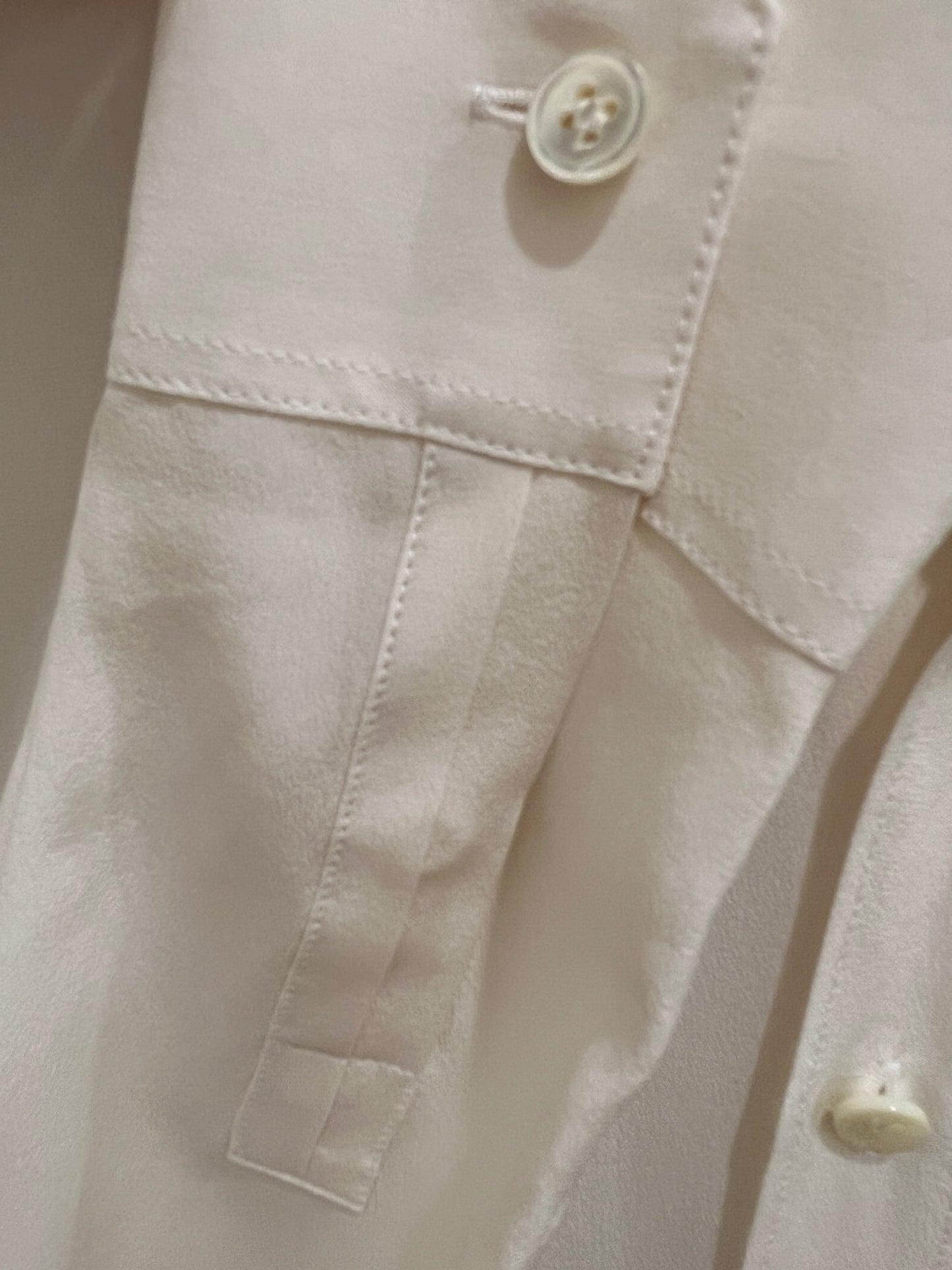 SAINT LAURENT Silk ls shirt/ M-40