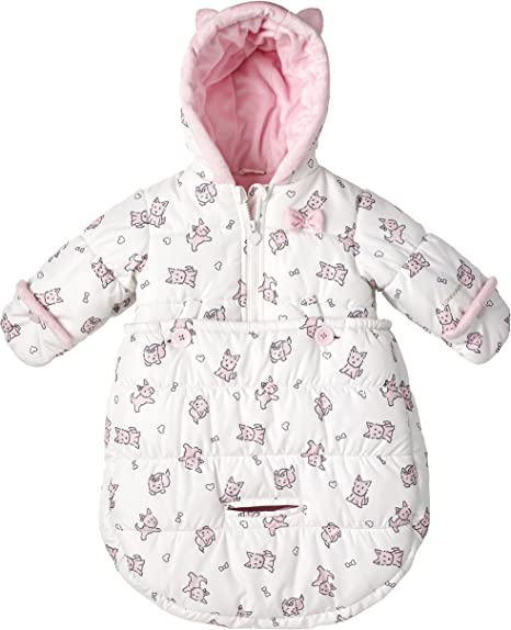 LONDON FOG Puffer Carbag Pram Bag Snowsuit Bunting /0-6M