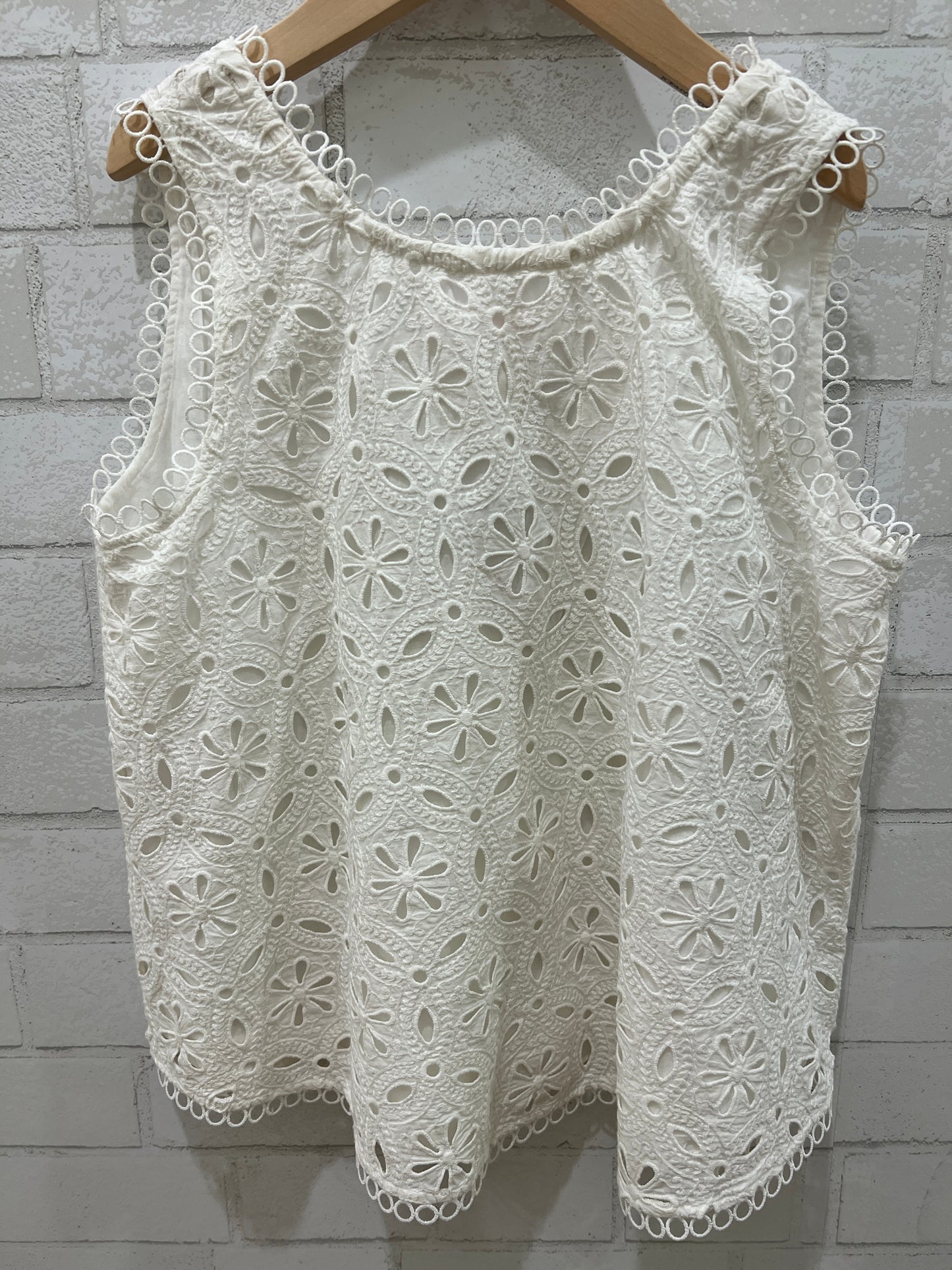 ZIMMERMAN Eyelet Sleeveless Blouse/ 6Y