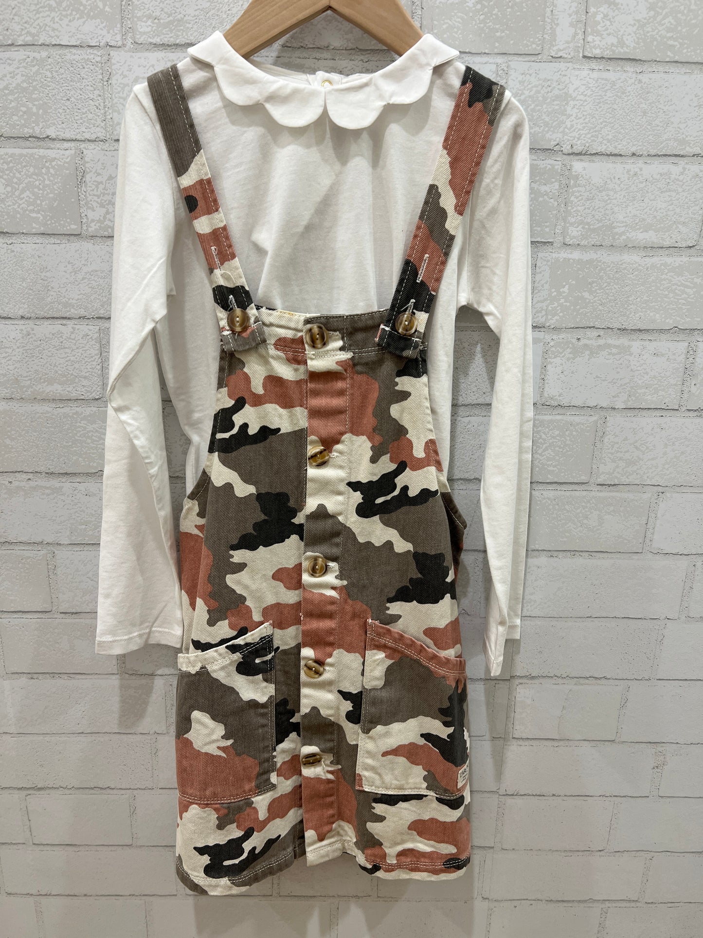 ZARA Camo Dress / 8Y