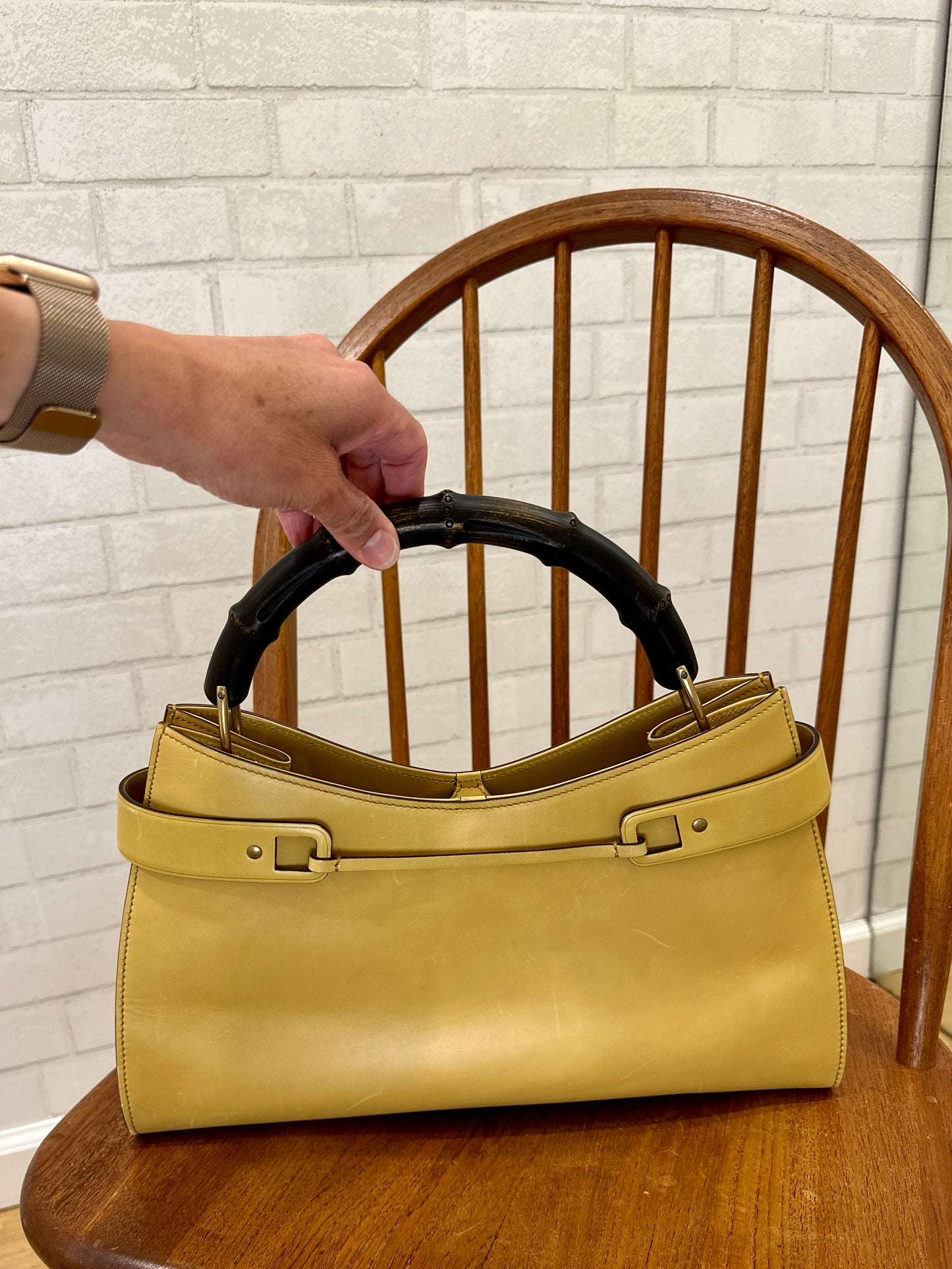 GUCCI Bamboo handle shoulder bag