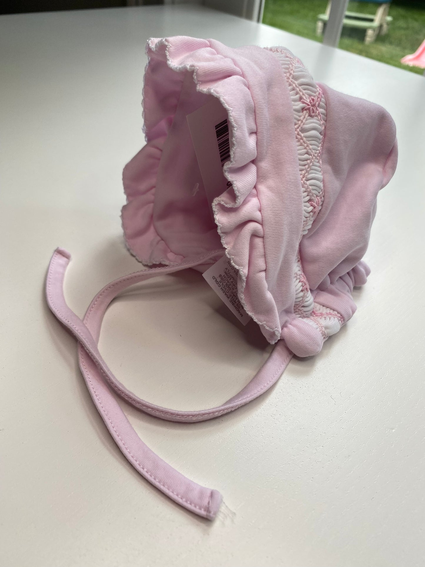 KISSY KISSY smocked hat with strings / NB