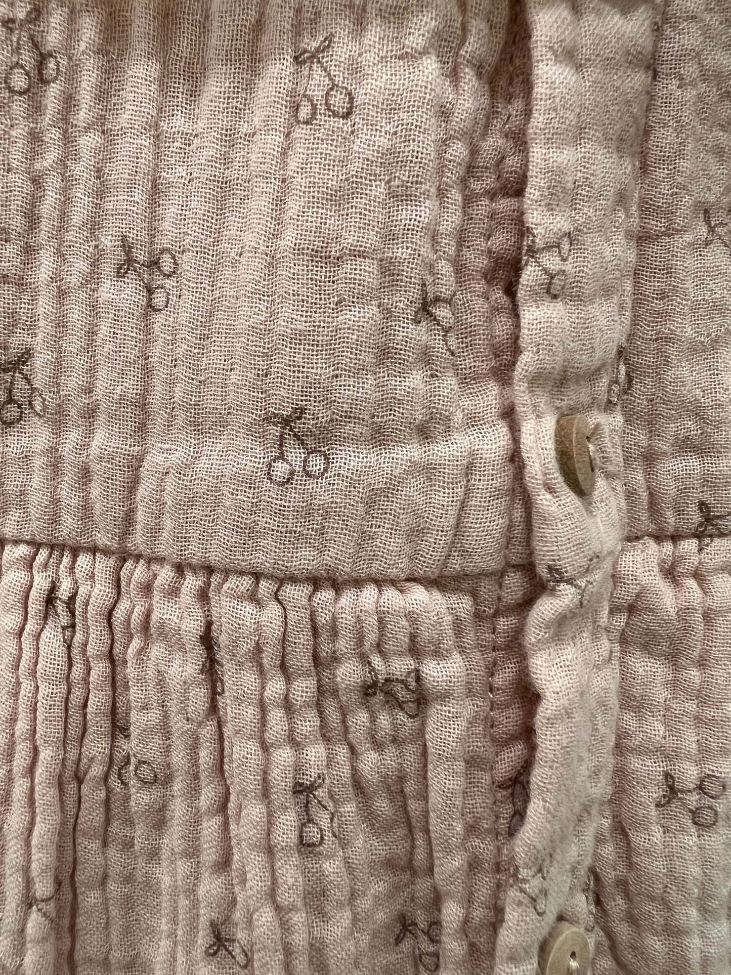 KIABI waffle dress / 18m