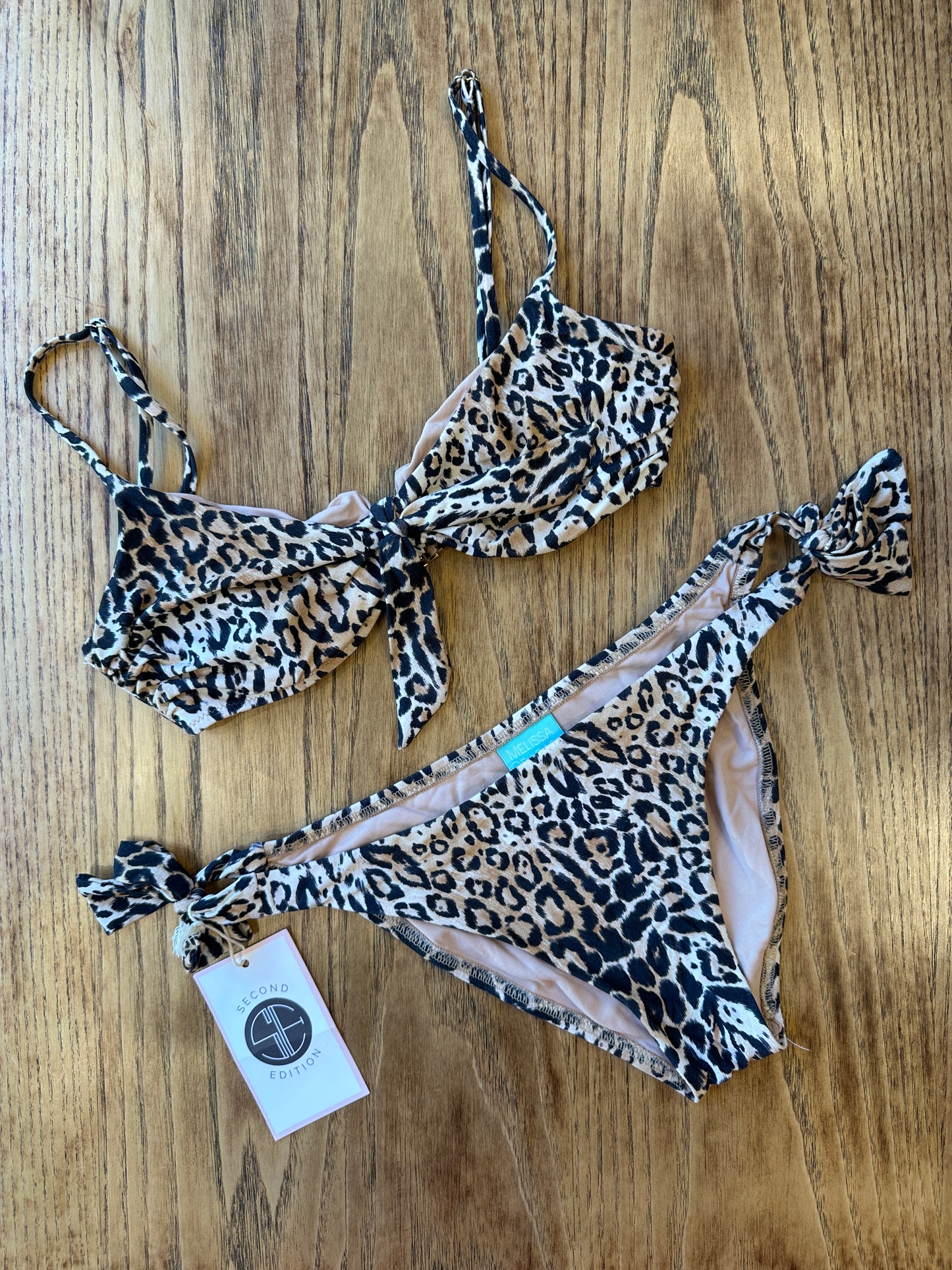 MELISSA ODABASH Bikini Animal print Bra underwire