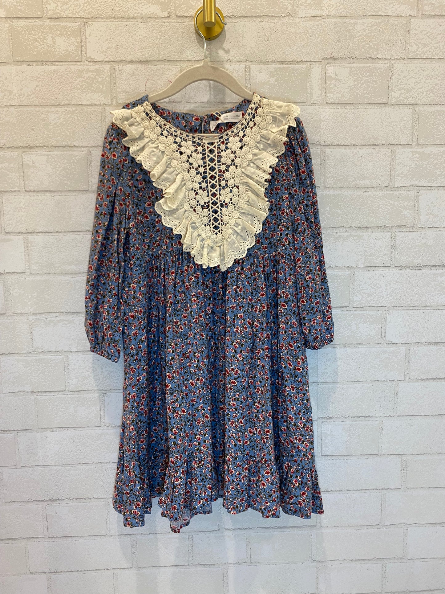 ZARA LS Dress With Lace insert / 9Y