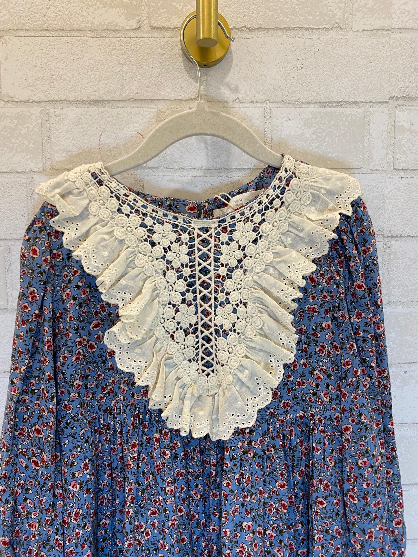 ZARA LS Dress With Lace insert / 9Y