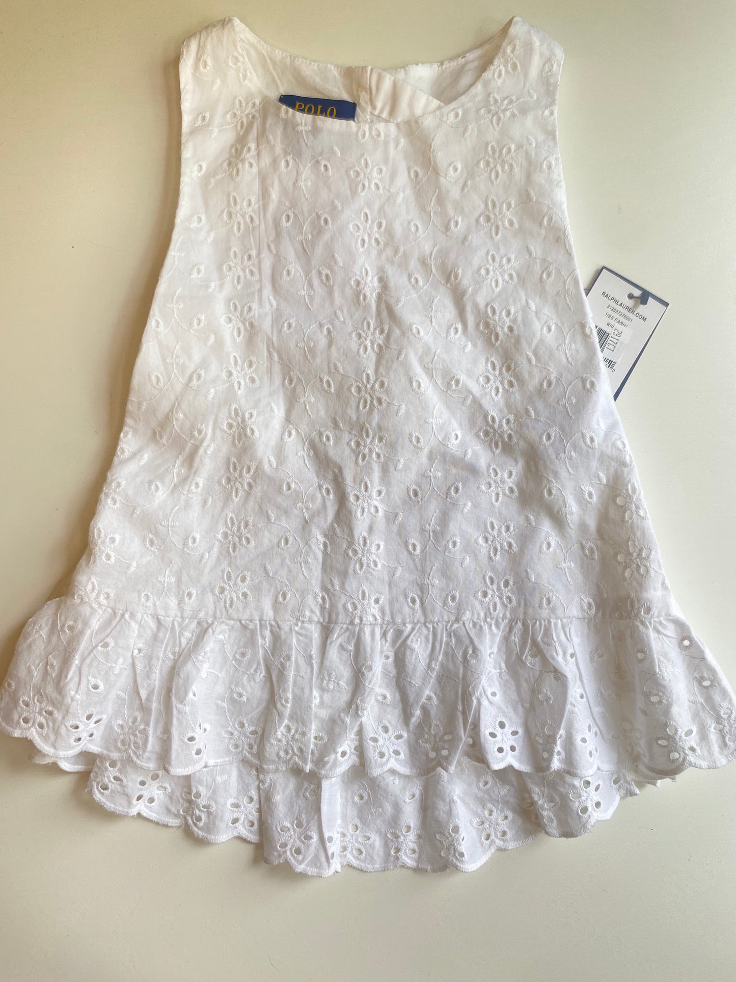 RALPH LAUREN eyelet top NWT/ 4Y