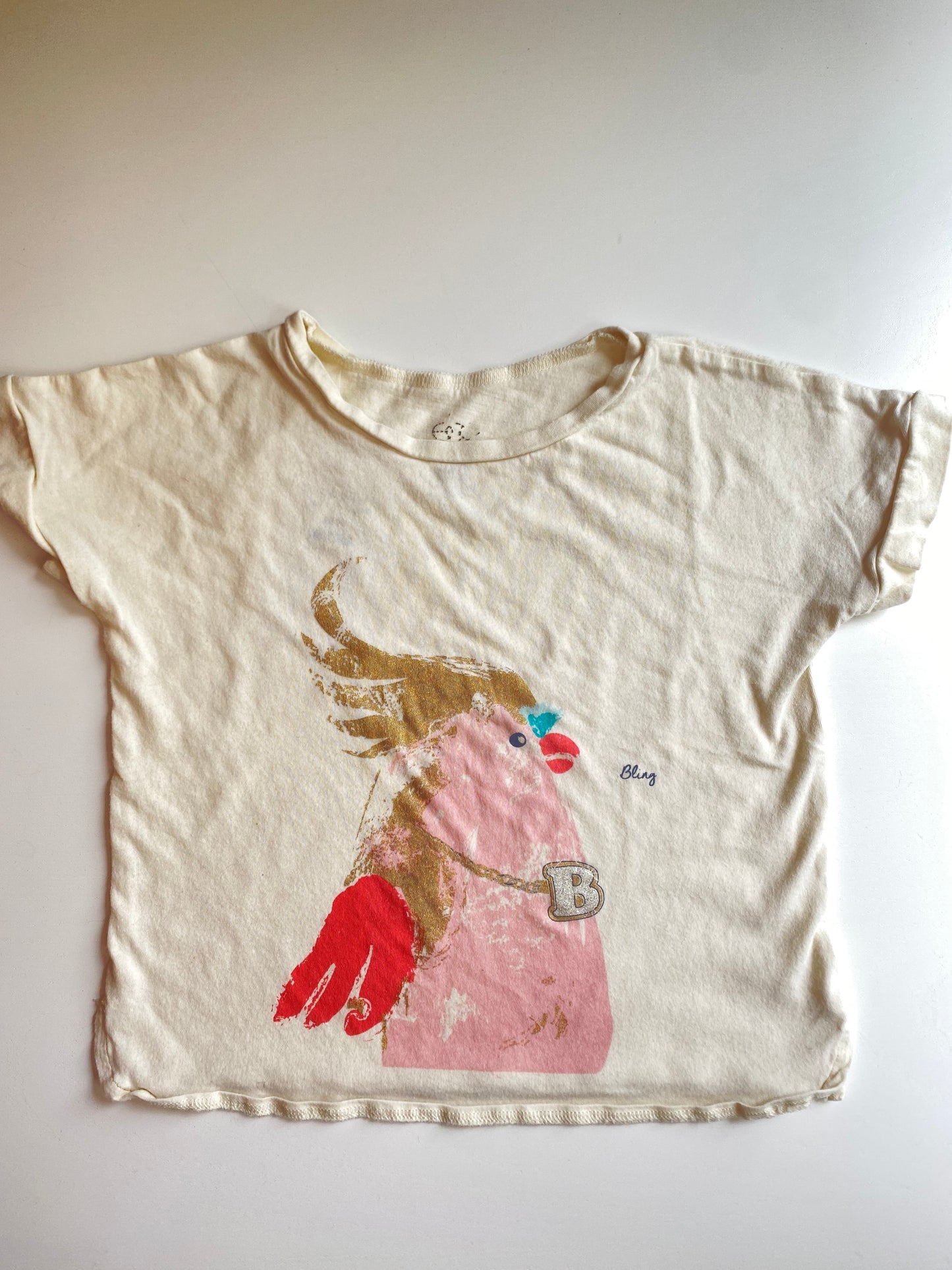 PETIT BATEAU Girl & Ball Tshirt / 4Y