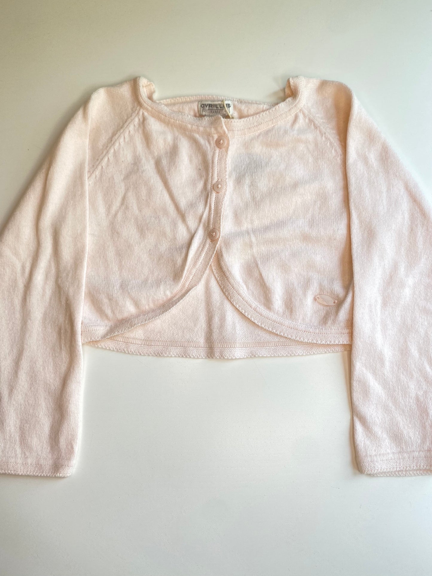 CYRILLUS short knit cardigan LS / 4y