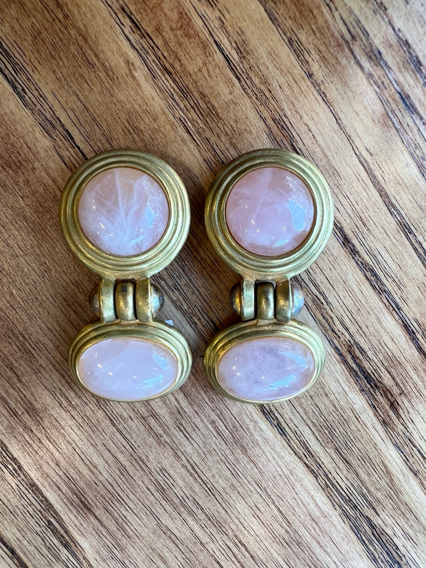 ANN TAYLOR gemstone clip drop earrings