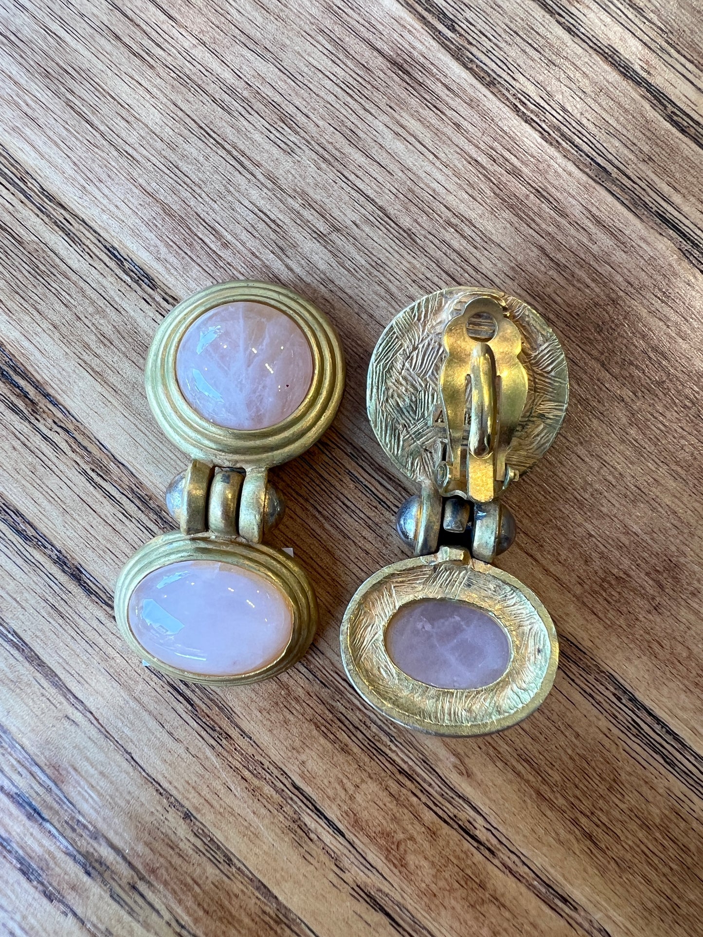 ANN TAYLOR gemstone clip drop earrings