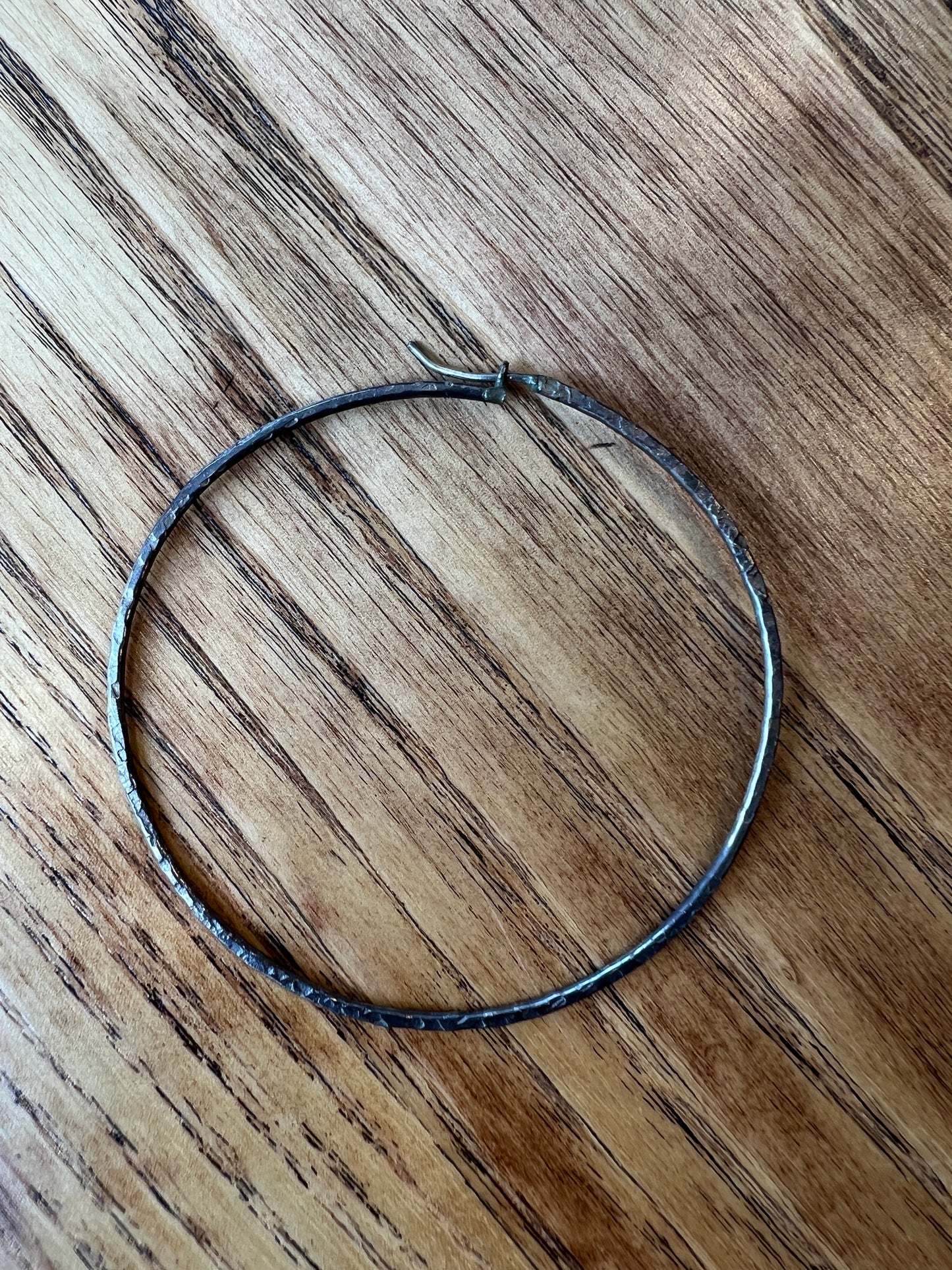large Silver hoop earrings