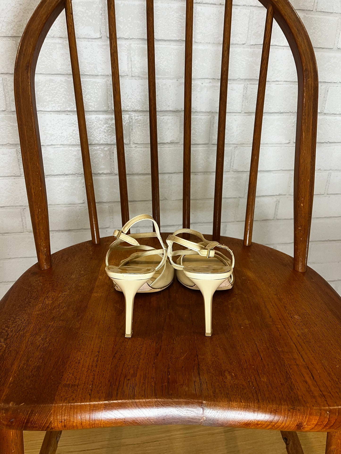 JIMMY CHOO 247PAXTON Leather Sandals / US7.5-EU37.5