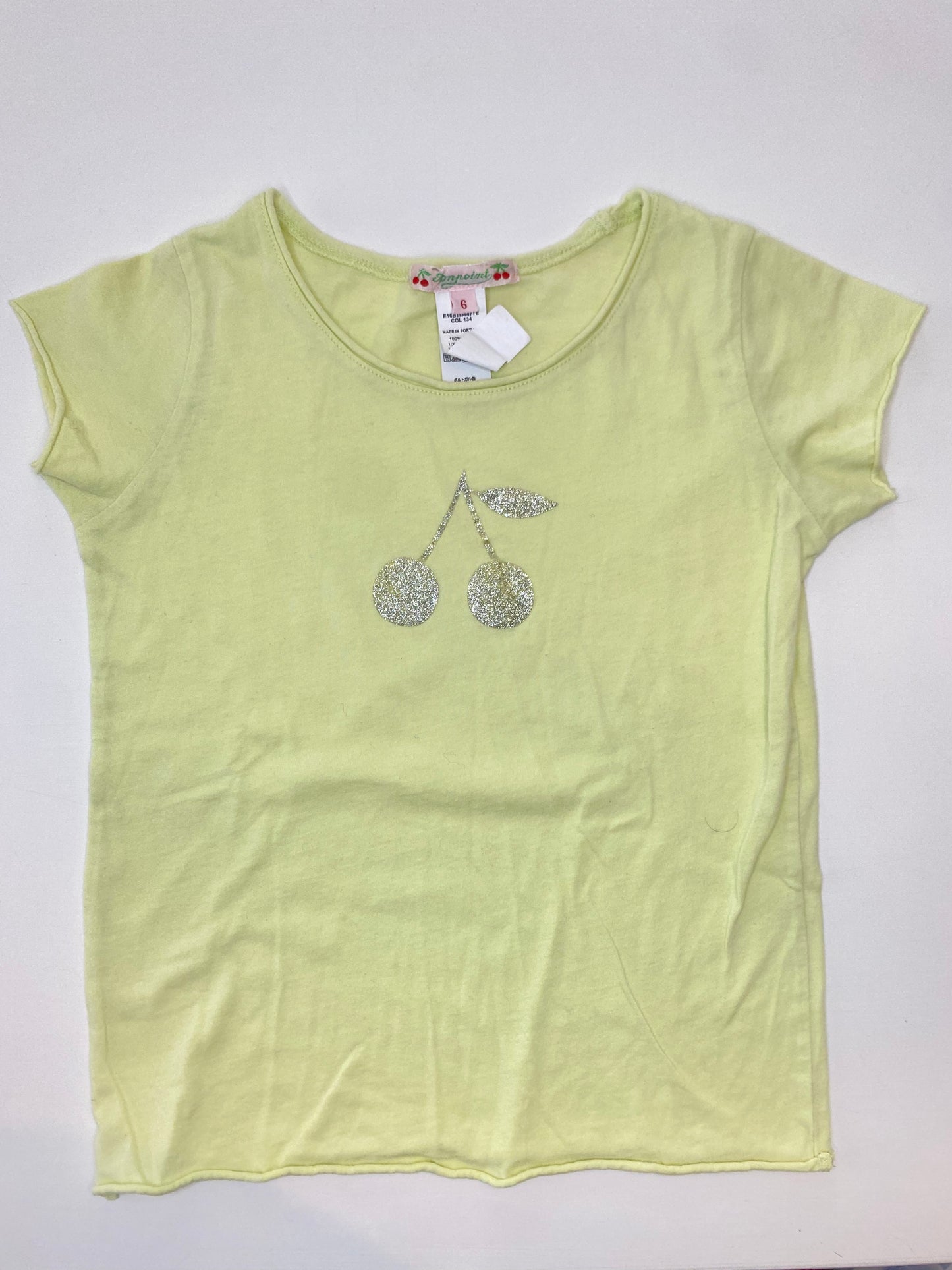 BONPOINT Set of 2 Glitter Cherry Tshirt SS / 6Y
