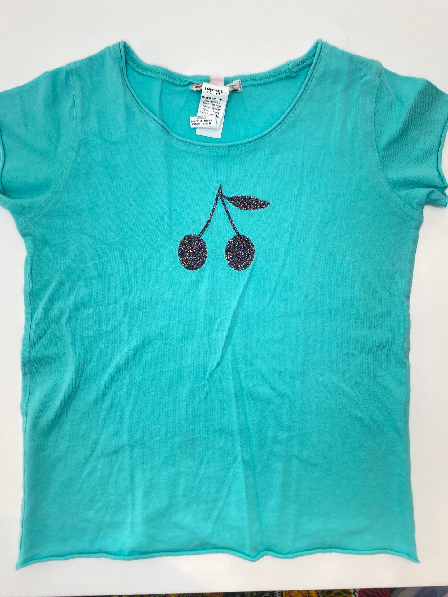 BONPOINT Set of 2 Glitter Cherry Tshirt SS / 6Y