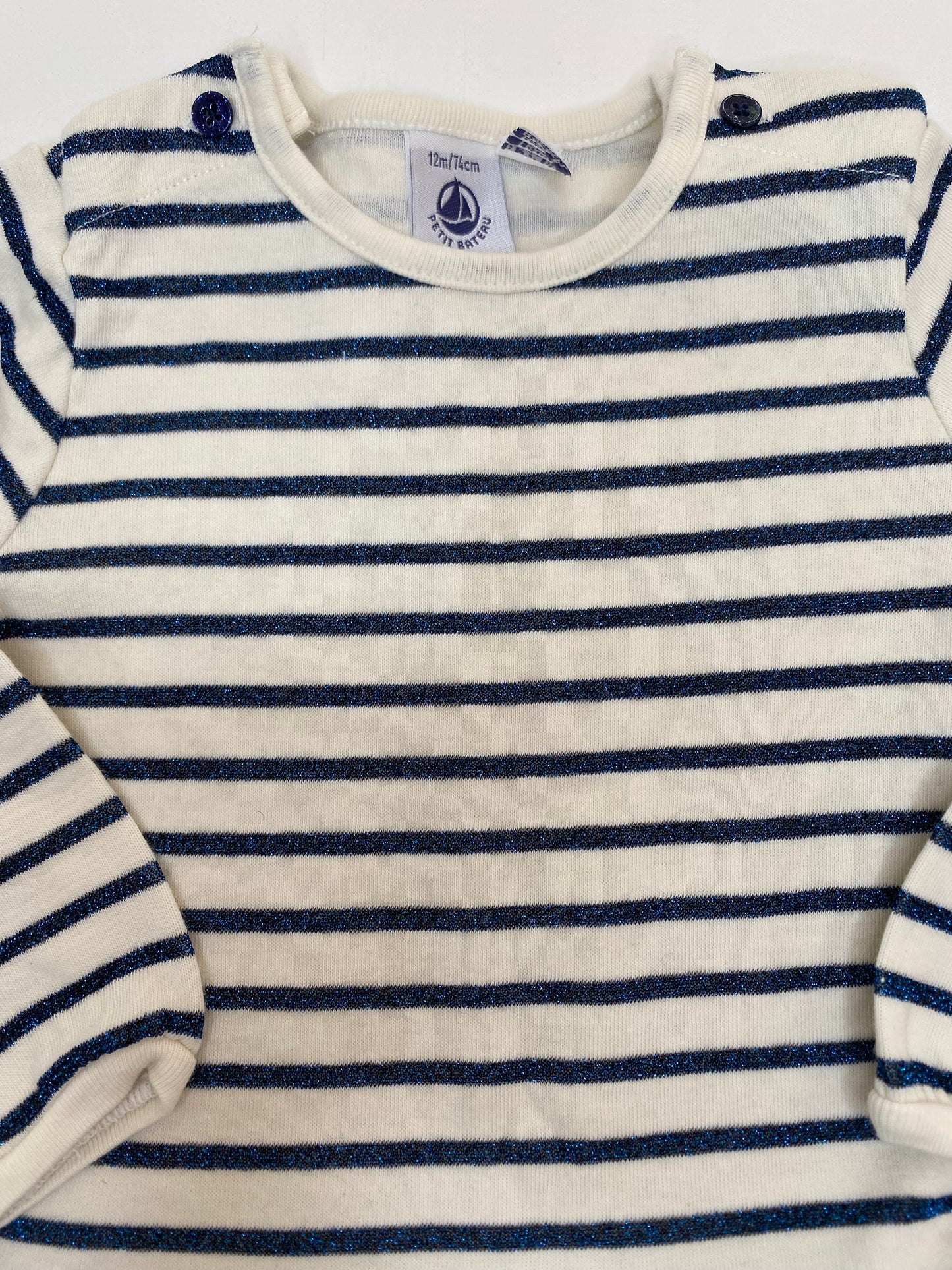 PETIT BATEAU Dress LS / 12M