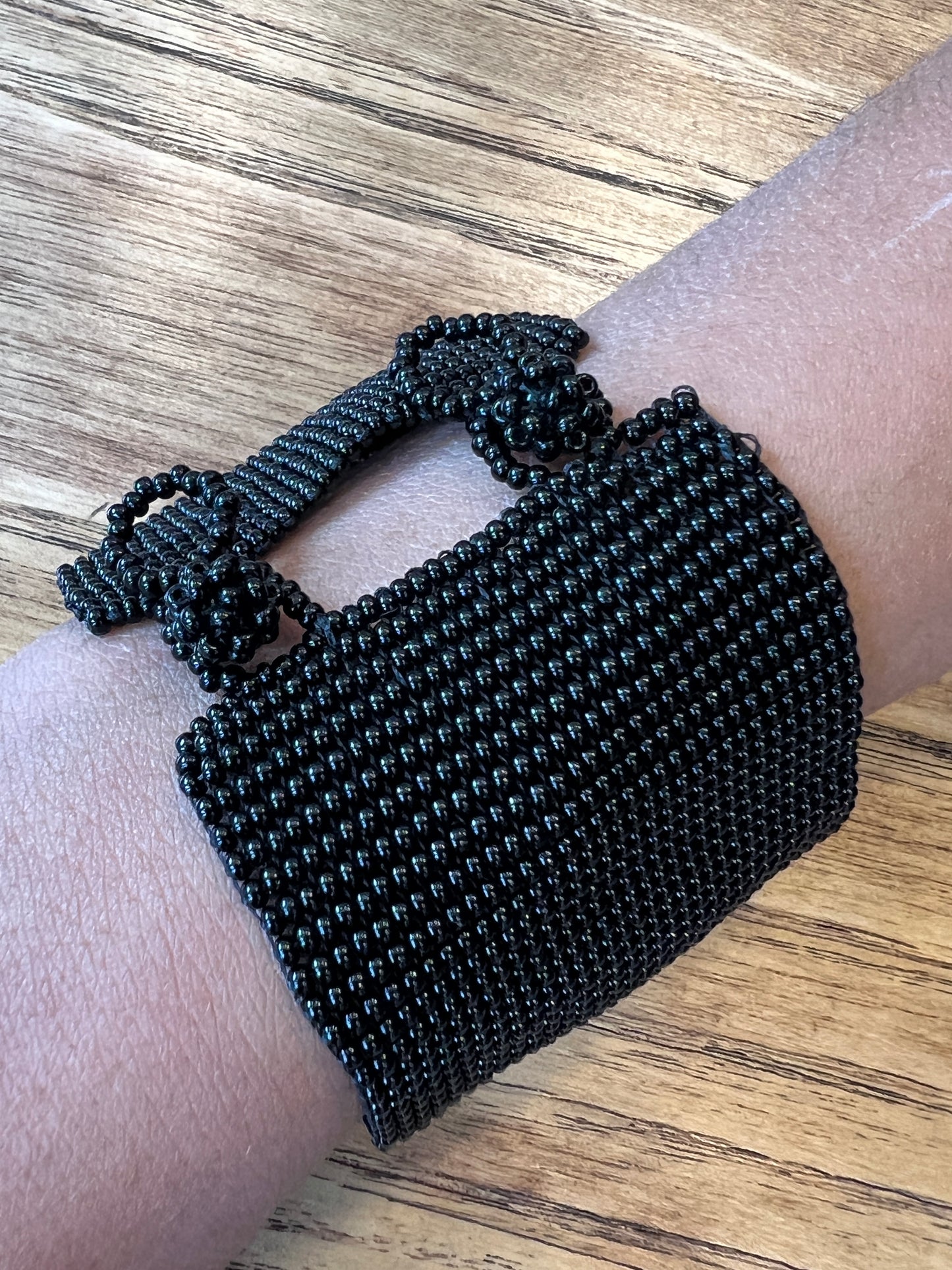 Large small bead cuff Bracelet