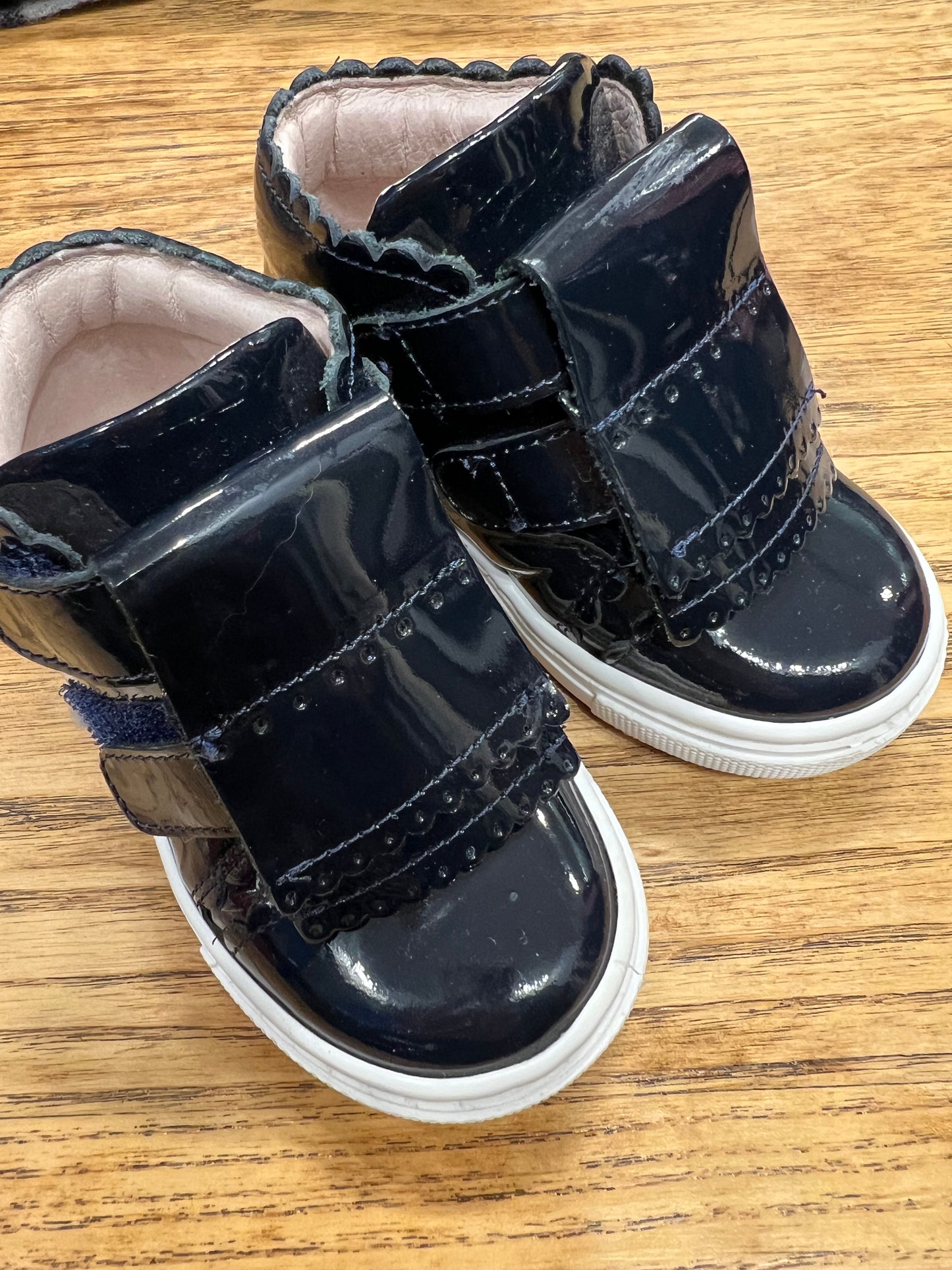 JACADI Patent leather ankle boots/ US5 UE21