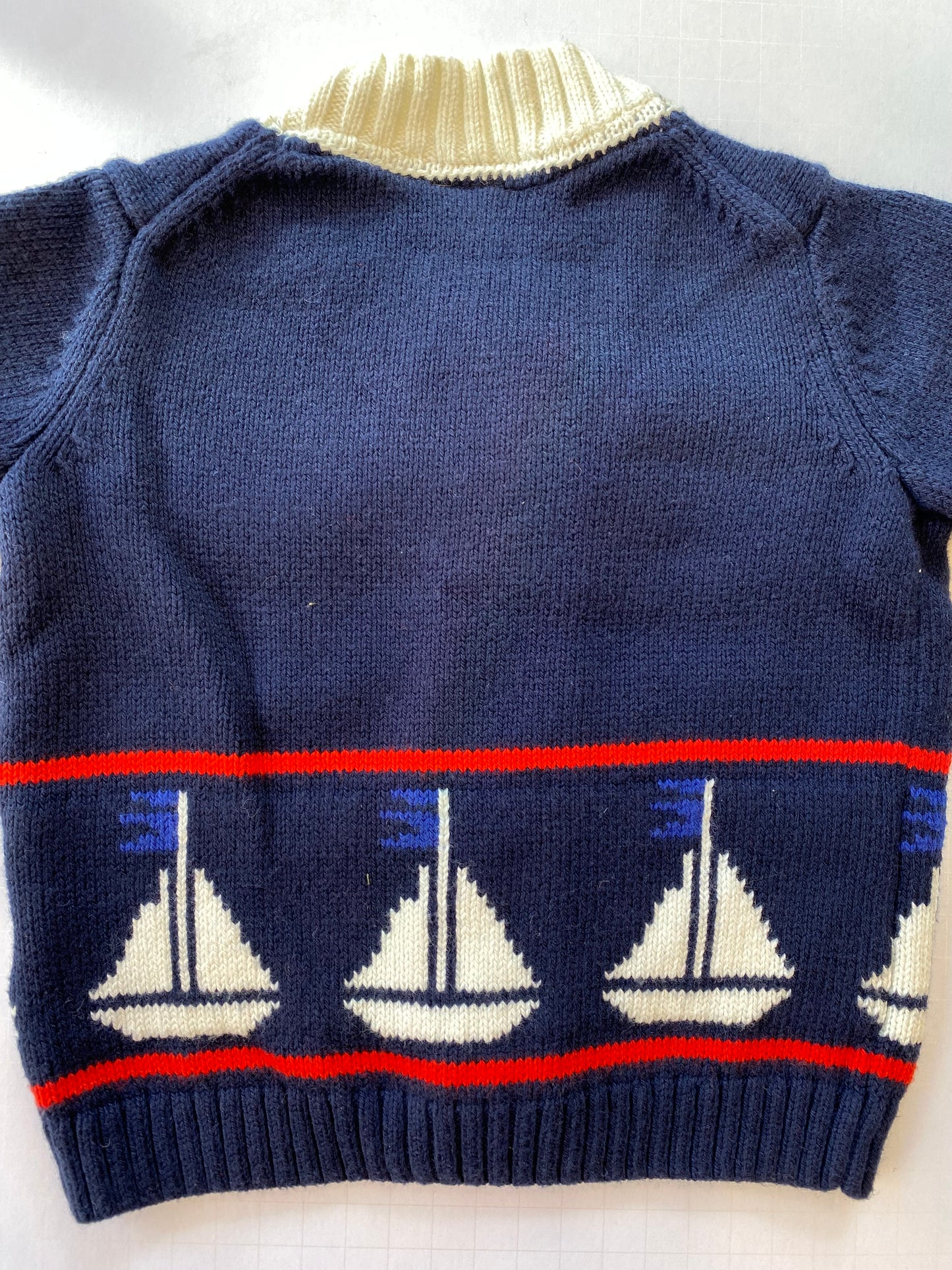 JANIE AND JACK Knit navy blue Buttoned Cardigan LS / 12-18M