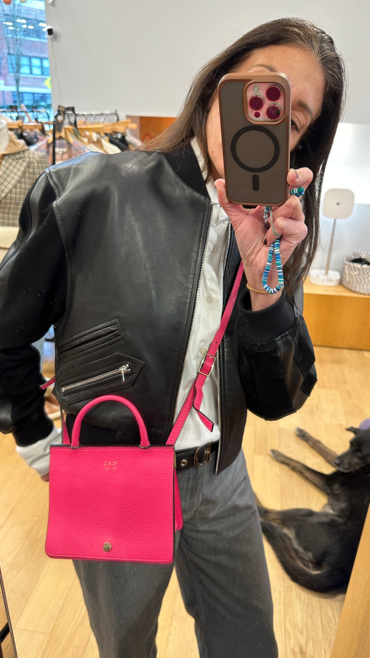 OAD New York Leather Cross Body bag