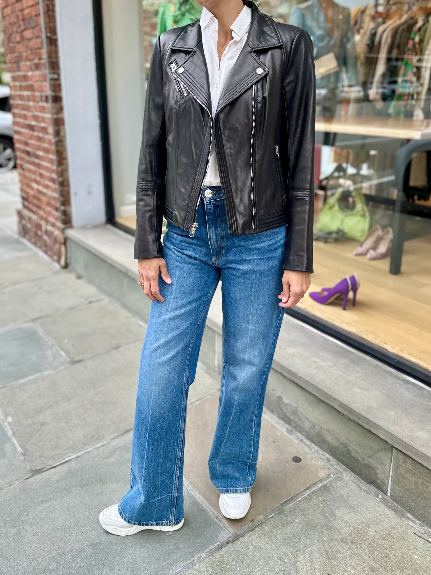 MADEWELL Leather Biker Jacket / XXS