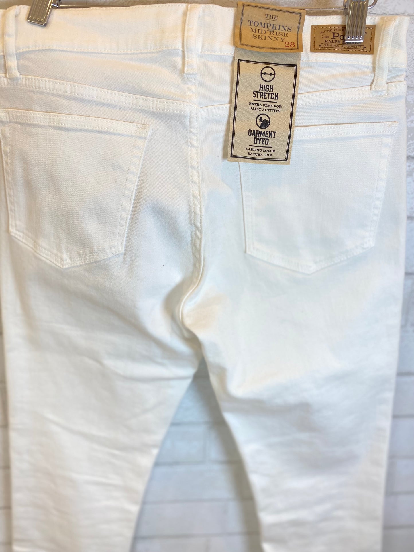POLO RALPH LAUREN NWT Tompkins mid rise skinny jeans/ 27 &28-M