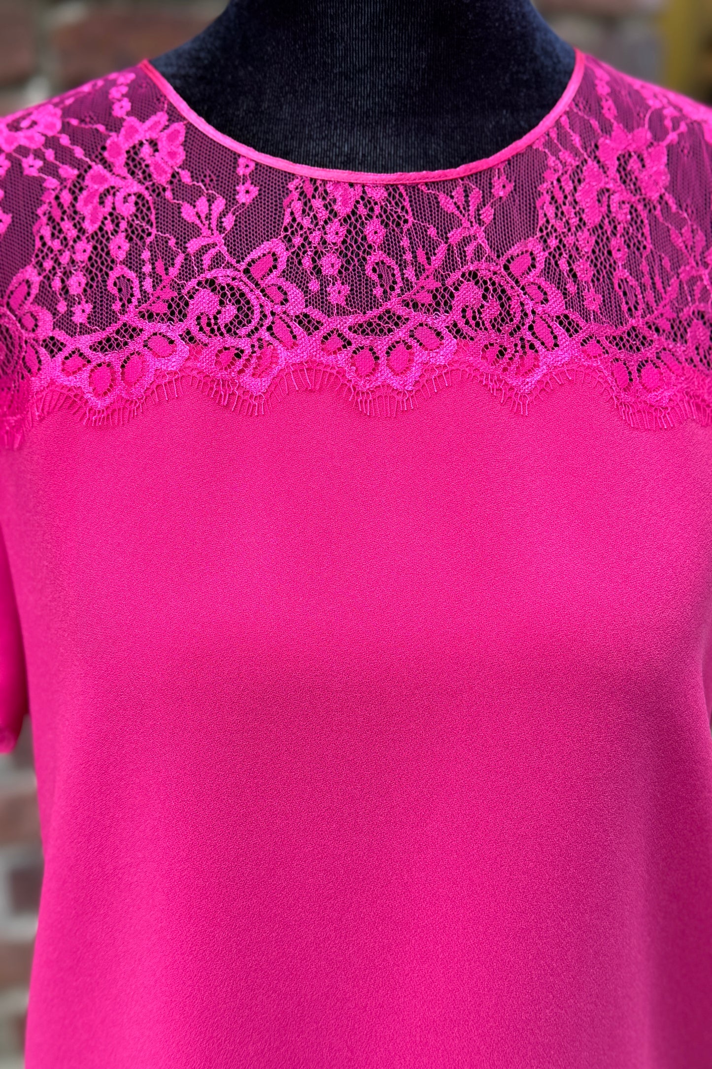 MAJE NWT SS Top with Lace / XS-1