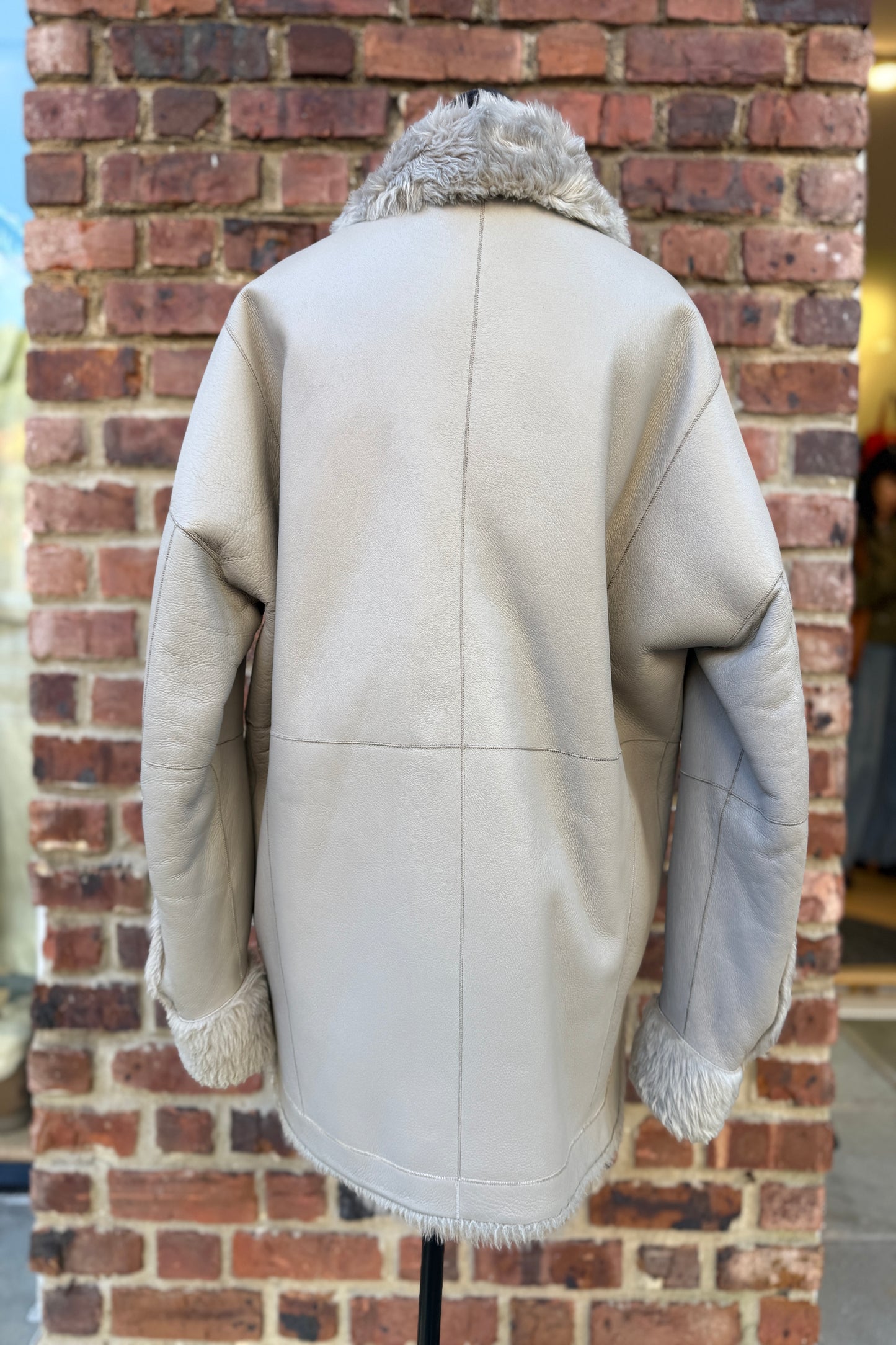 GRENN PILOT Napa Leather Shearling Reversible Jacket / M-EU38