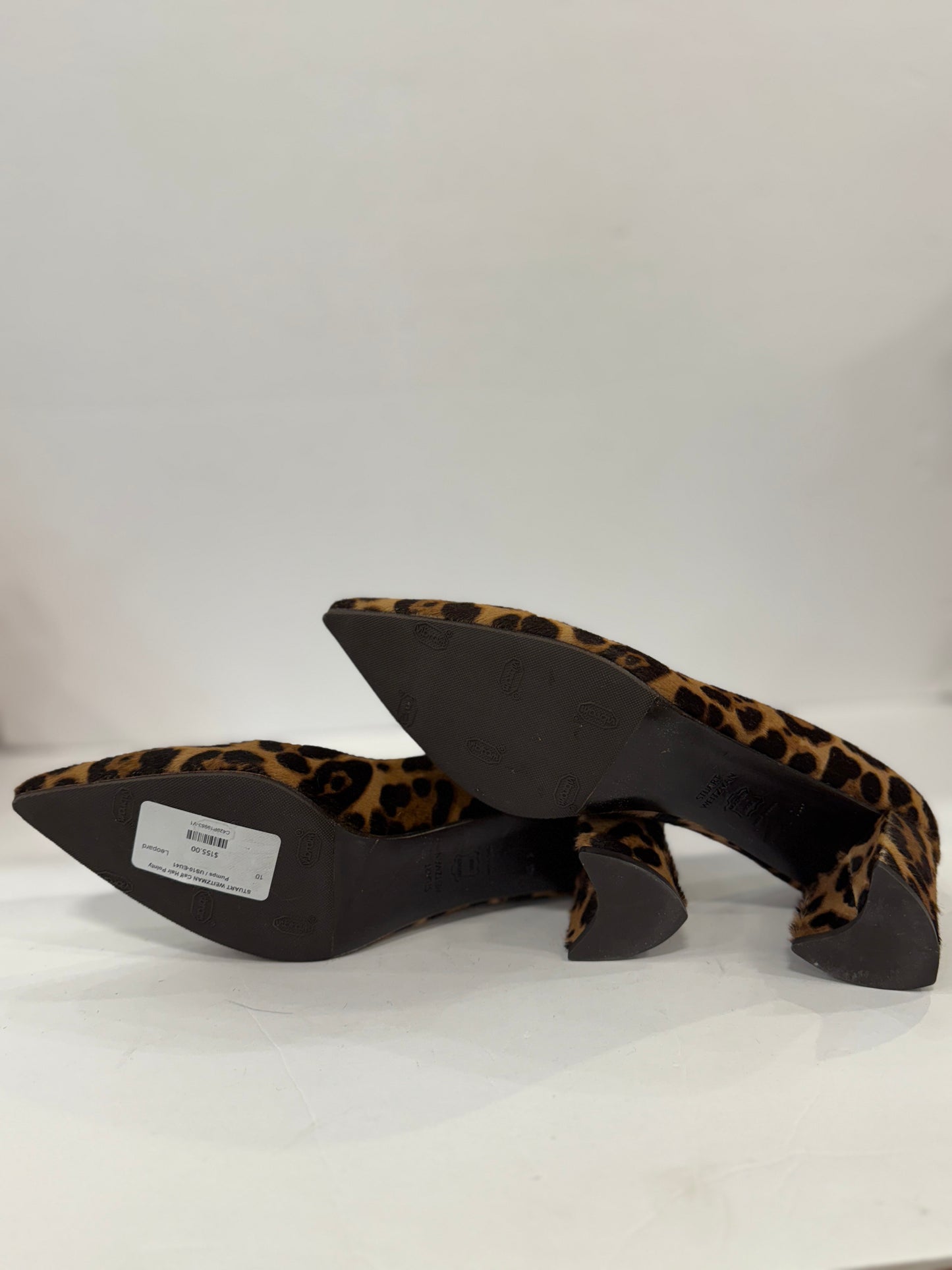 STUART WEITZMAN Calf Hair Pointy Pumps / US10-EU41