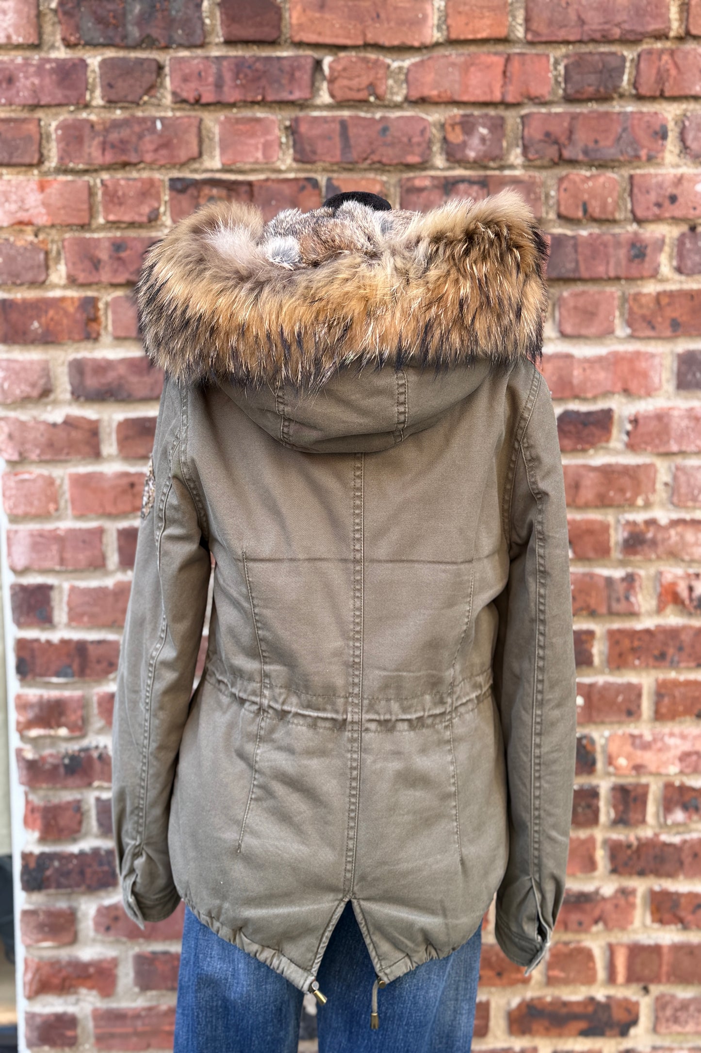 ALESSANDRA CHAMONIX Fur Hooded Parka / S