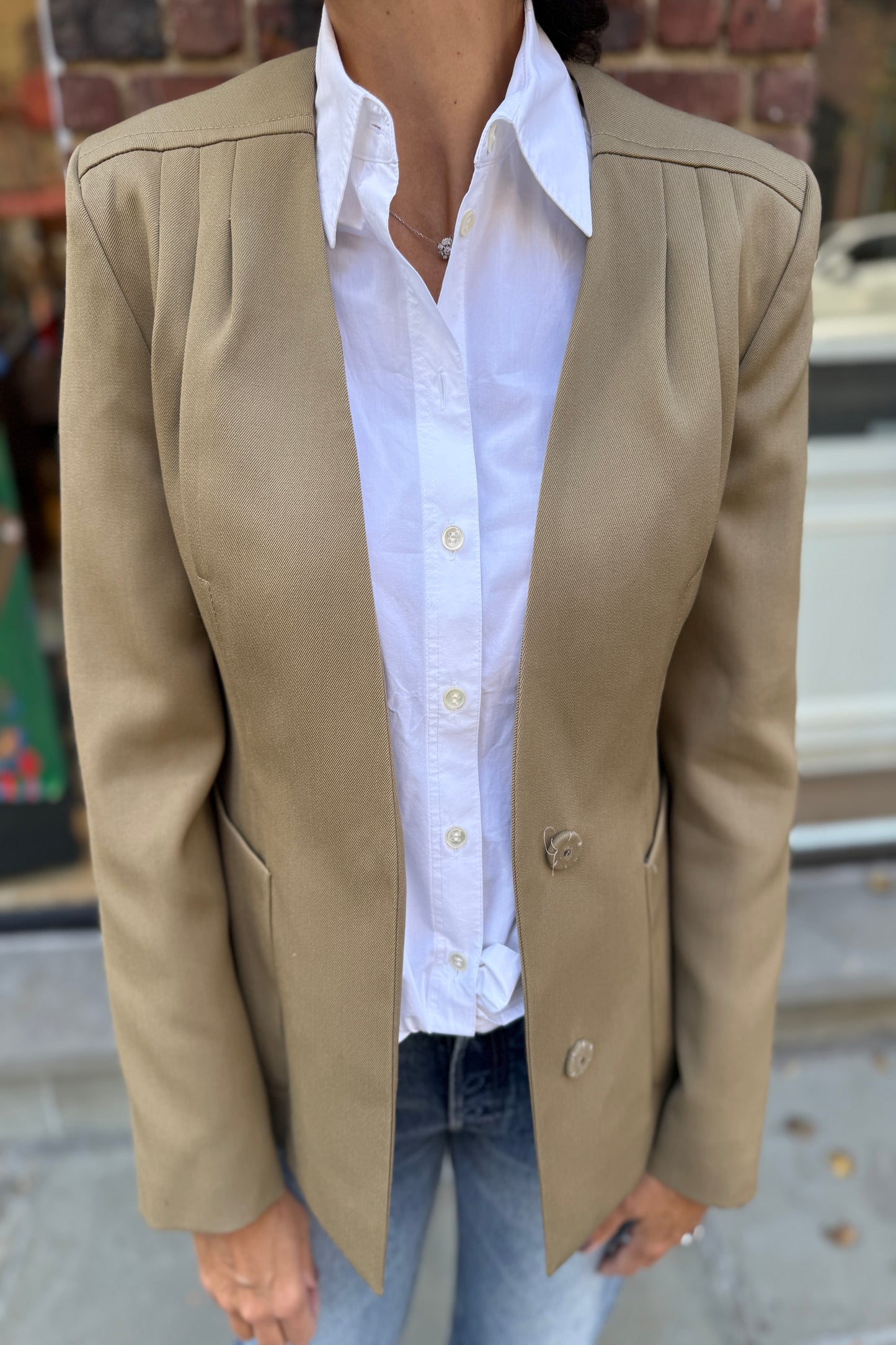 LANVIN Jacket with Removable Collar / S-EU36
