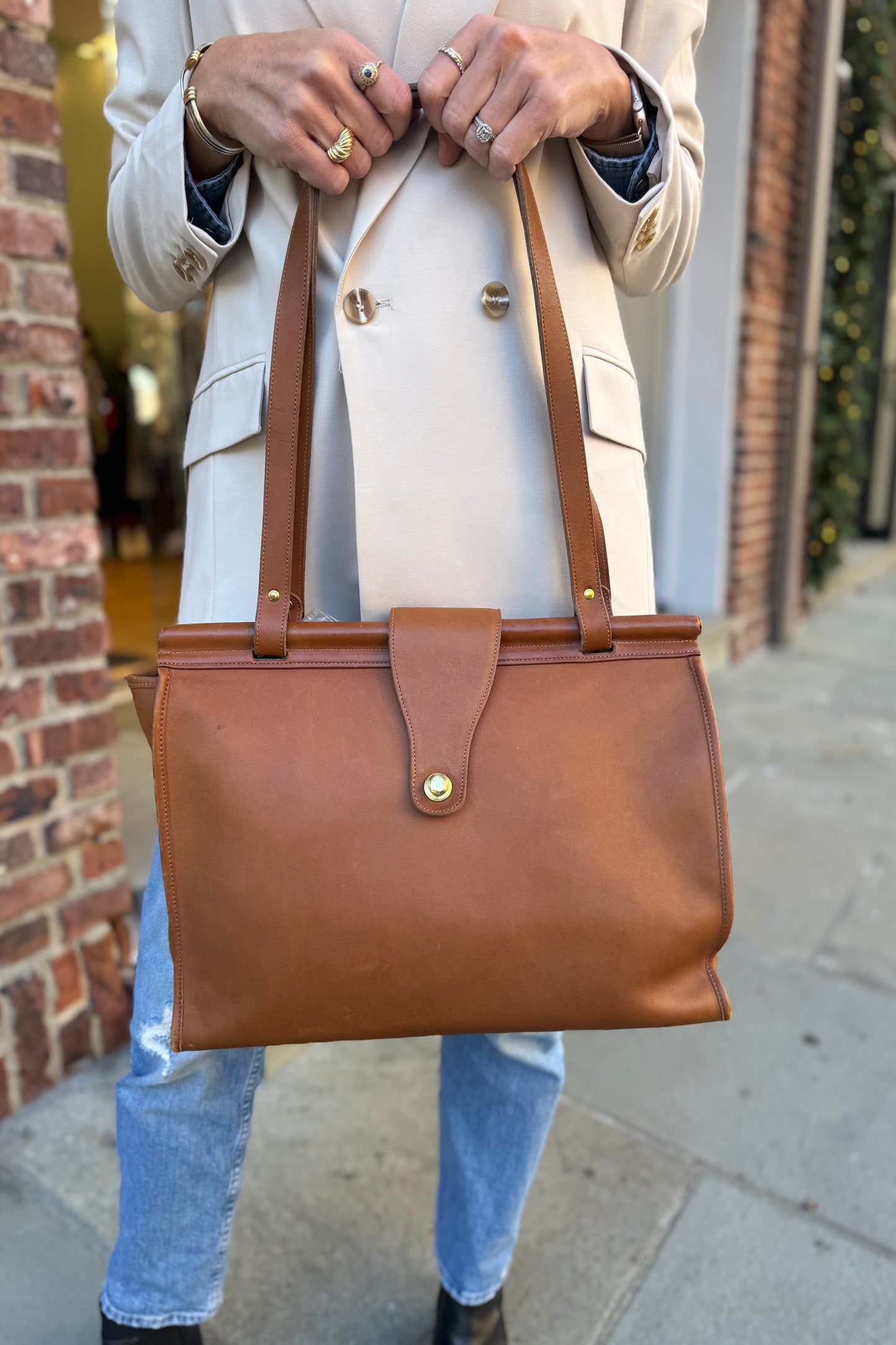 COACH Vintage Leather Tote Bag