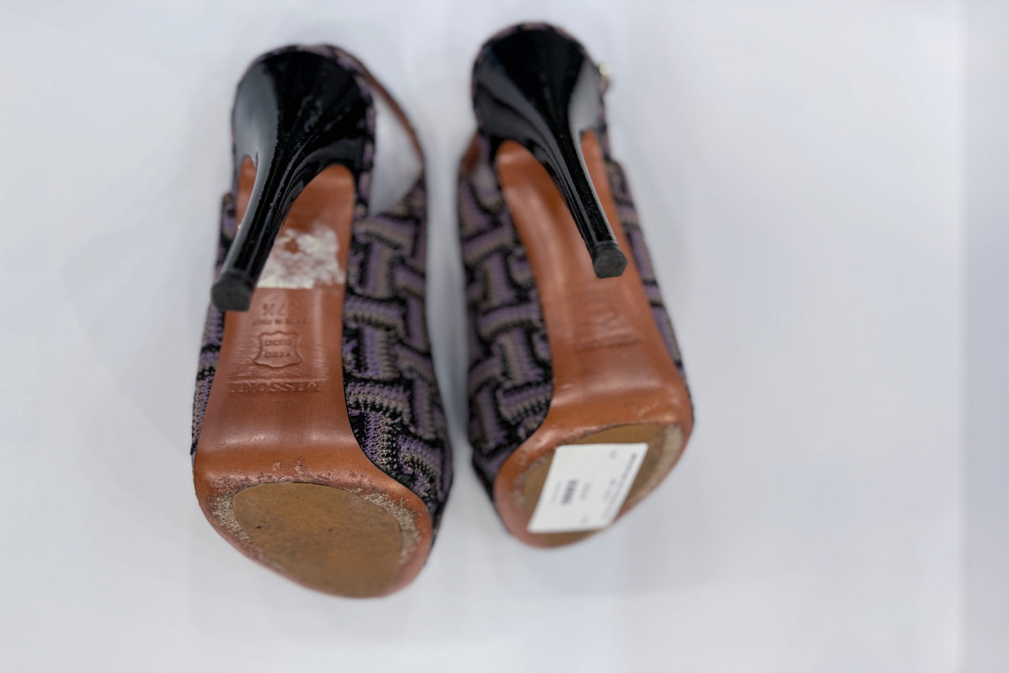 MISSONI High Heels Slingback Sandals / US7-EU37.5