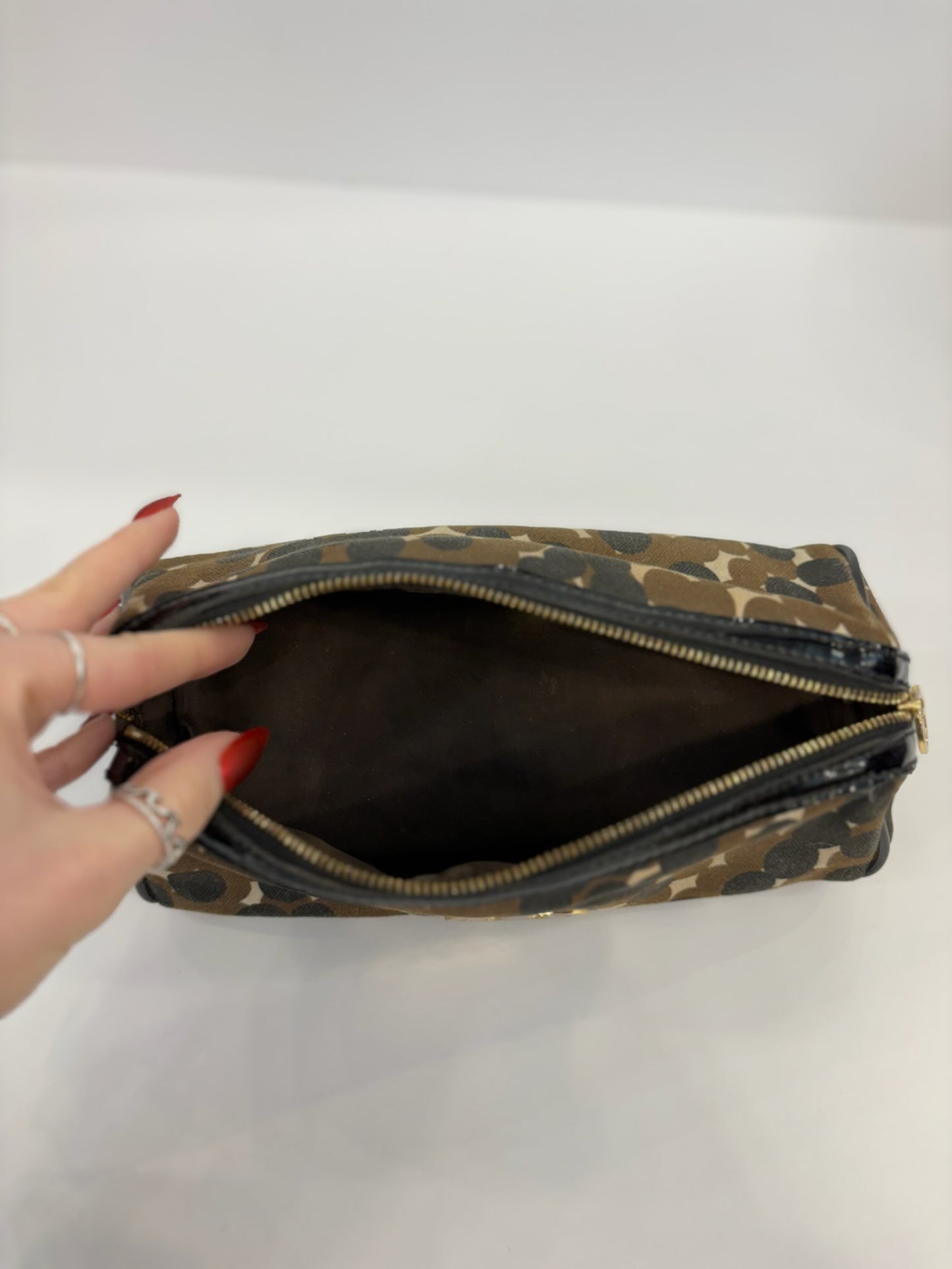 TORY BURCH Canvas Make Up Bag